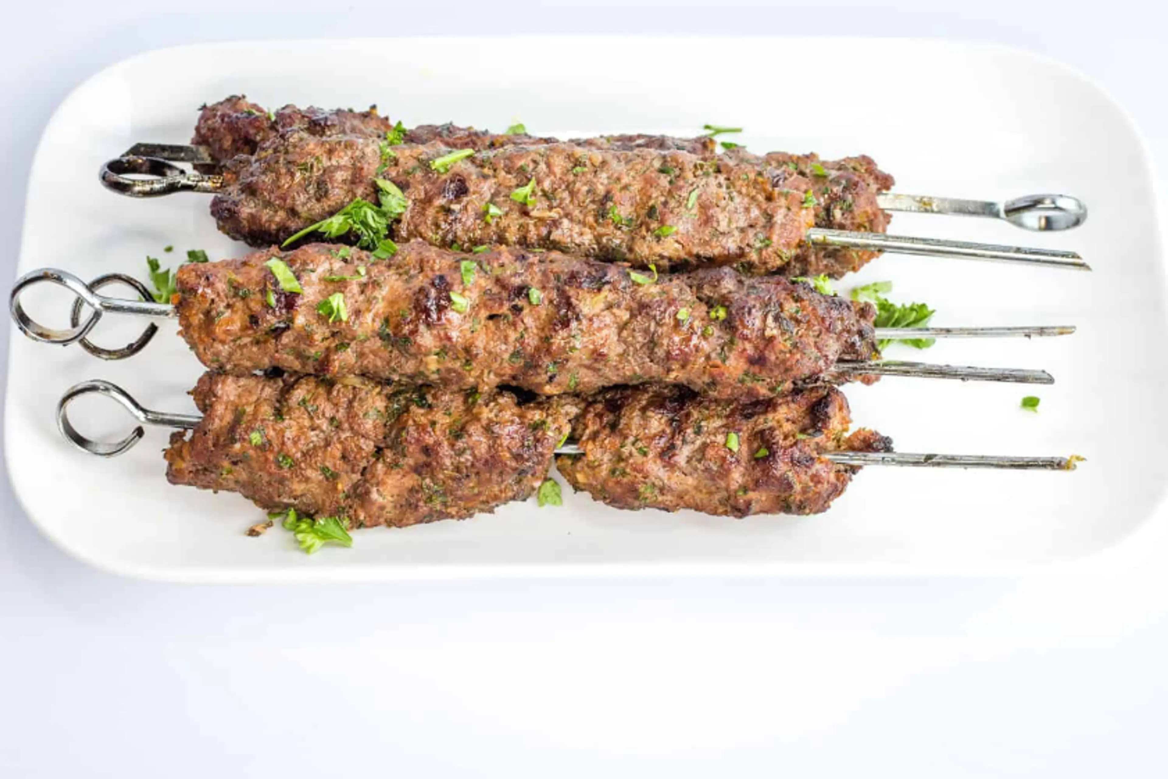 Keto/Low-Carb Kefta Beef Kabobs