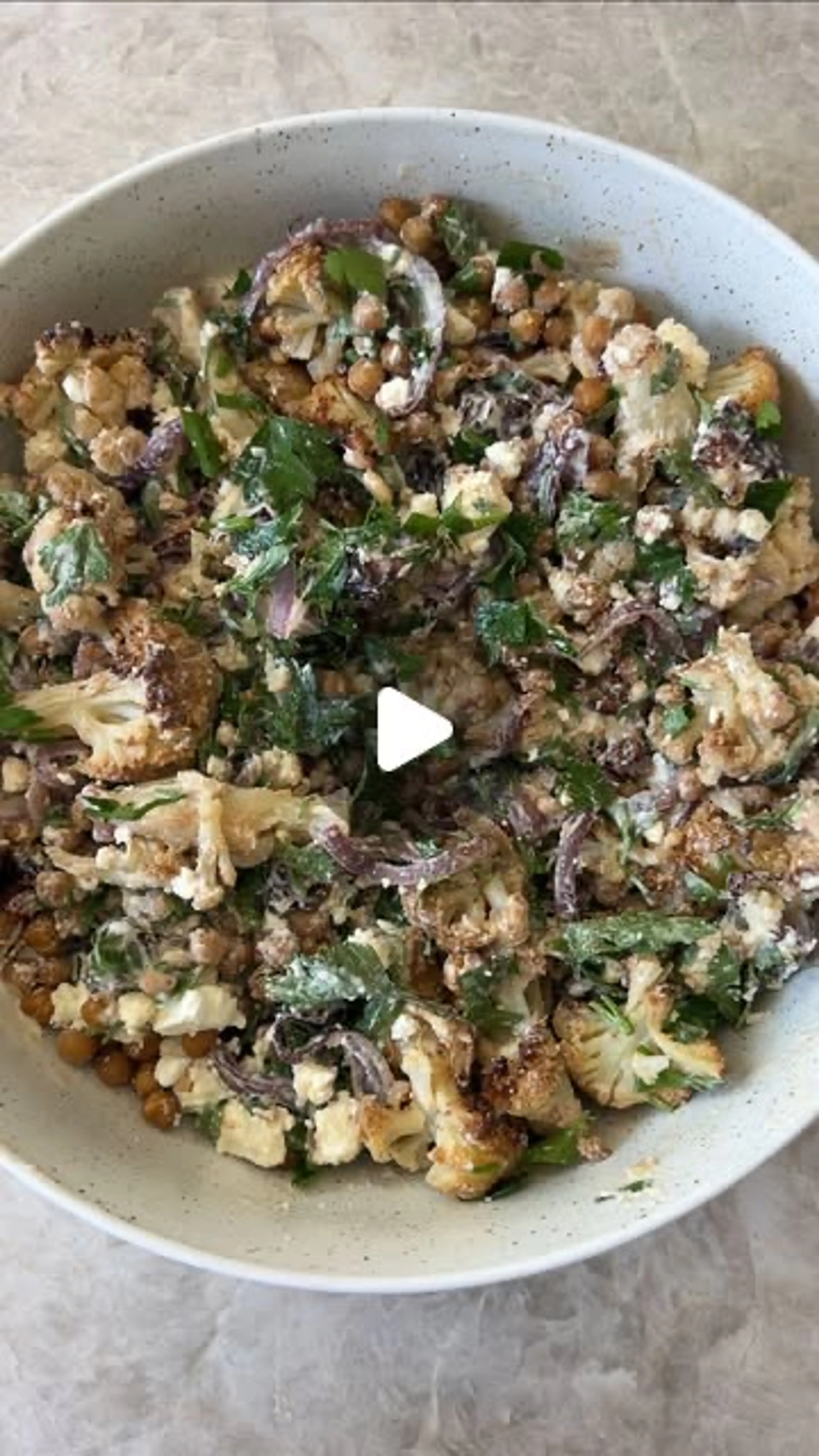 I’m a Dietitian and This Roasted Cauliflower & Chickpea Sala