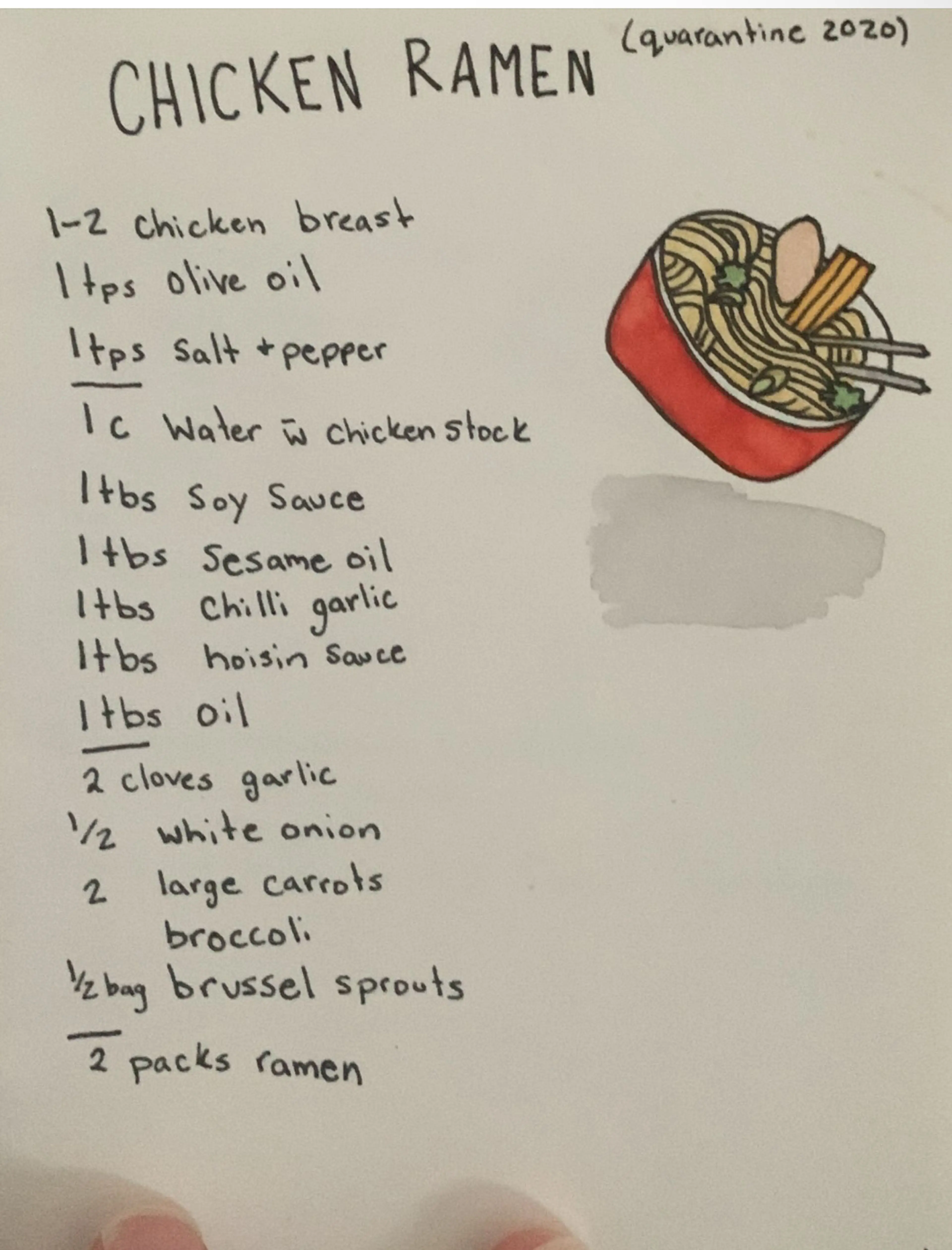 Taylor’s Easy Chicken Ramen