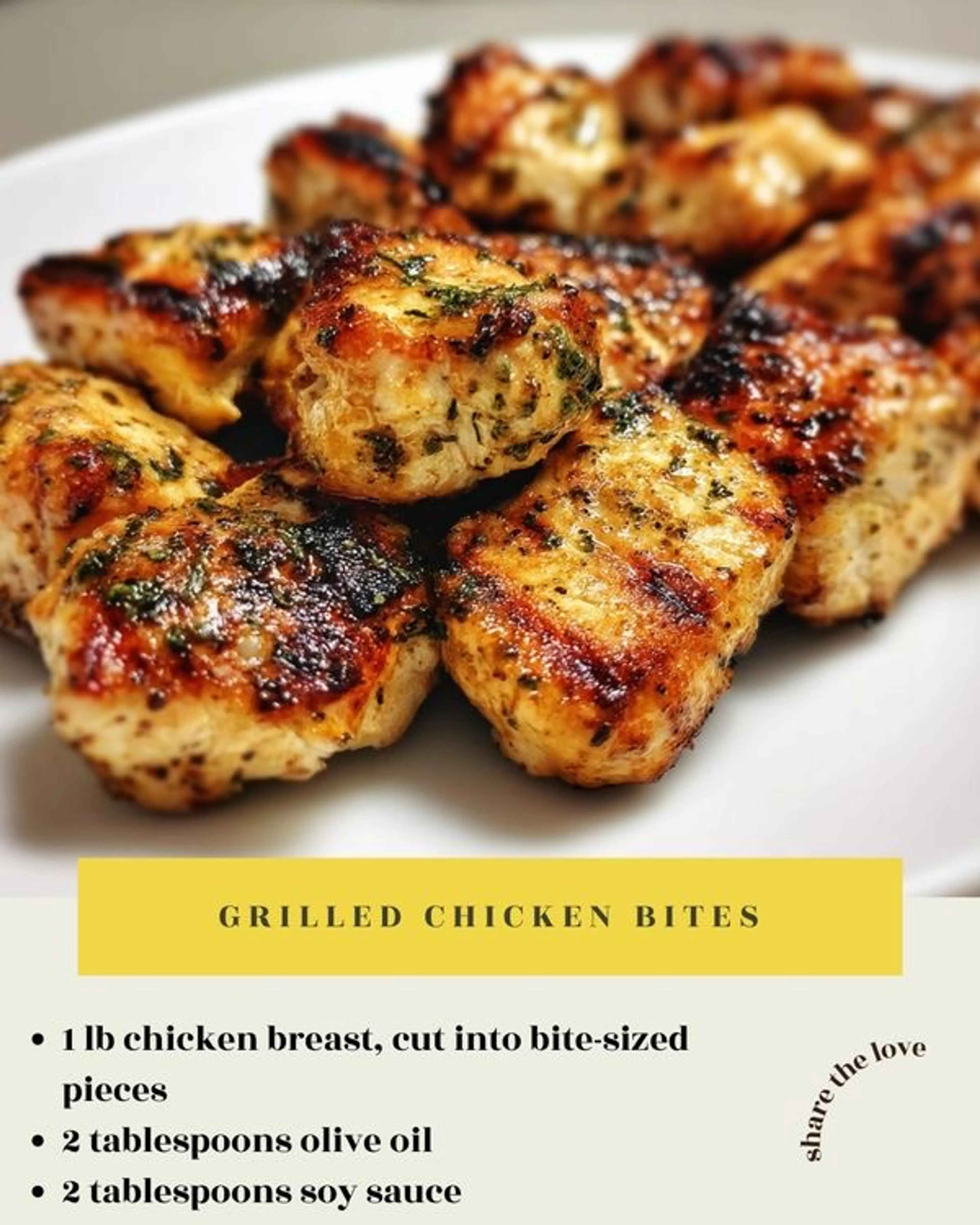 Grilled Chicken Bites