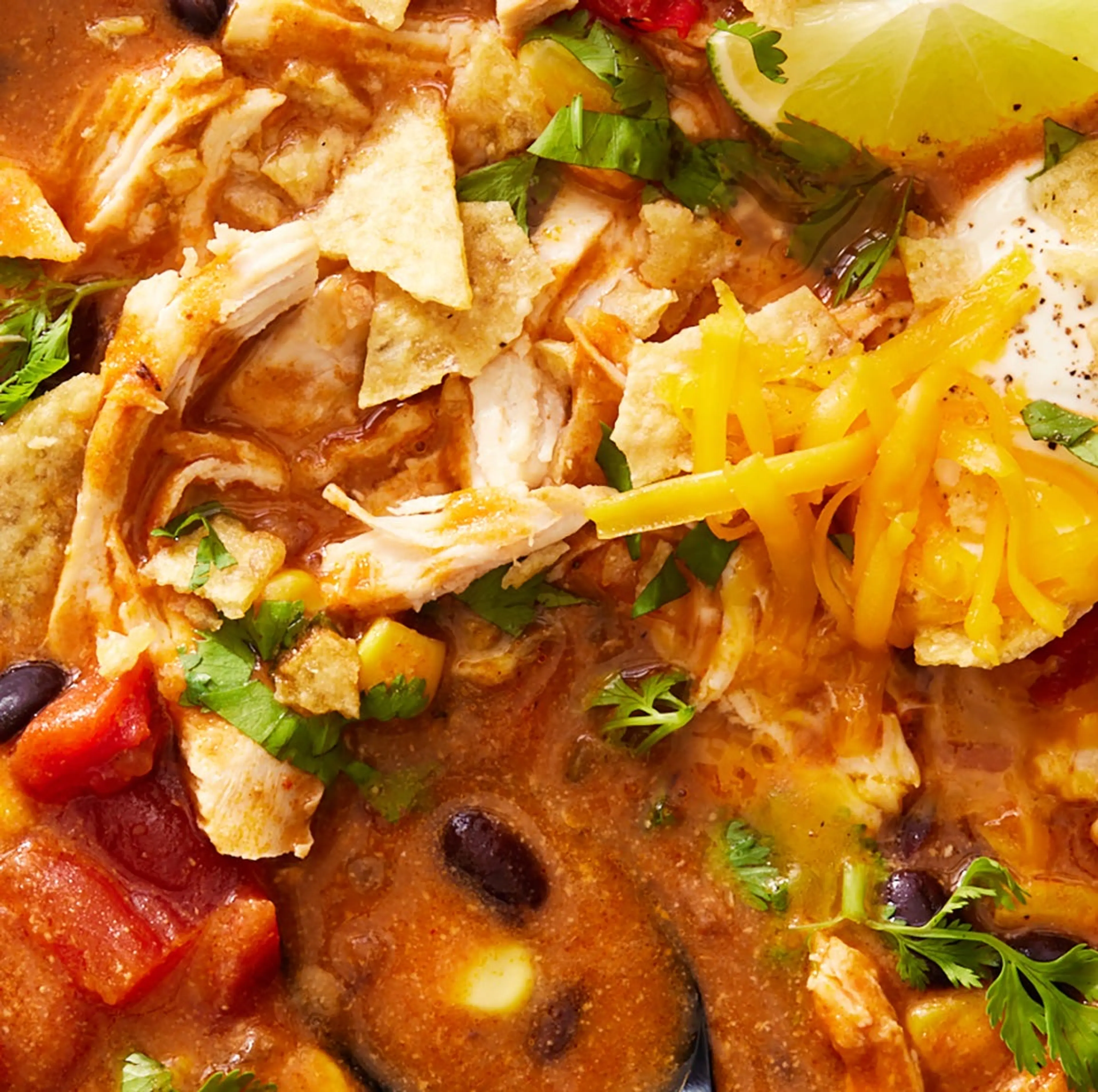 Crock-Pot Chicken Enchilada Soup
