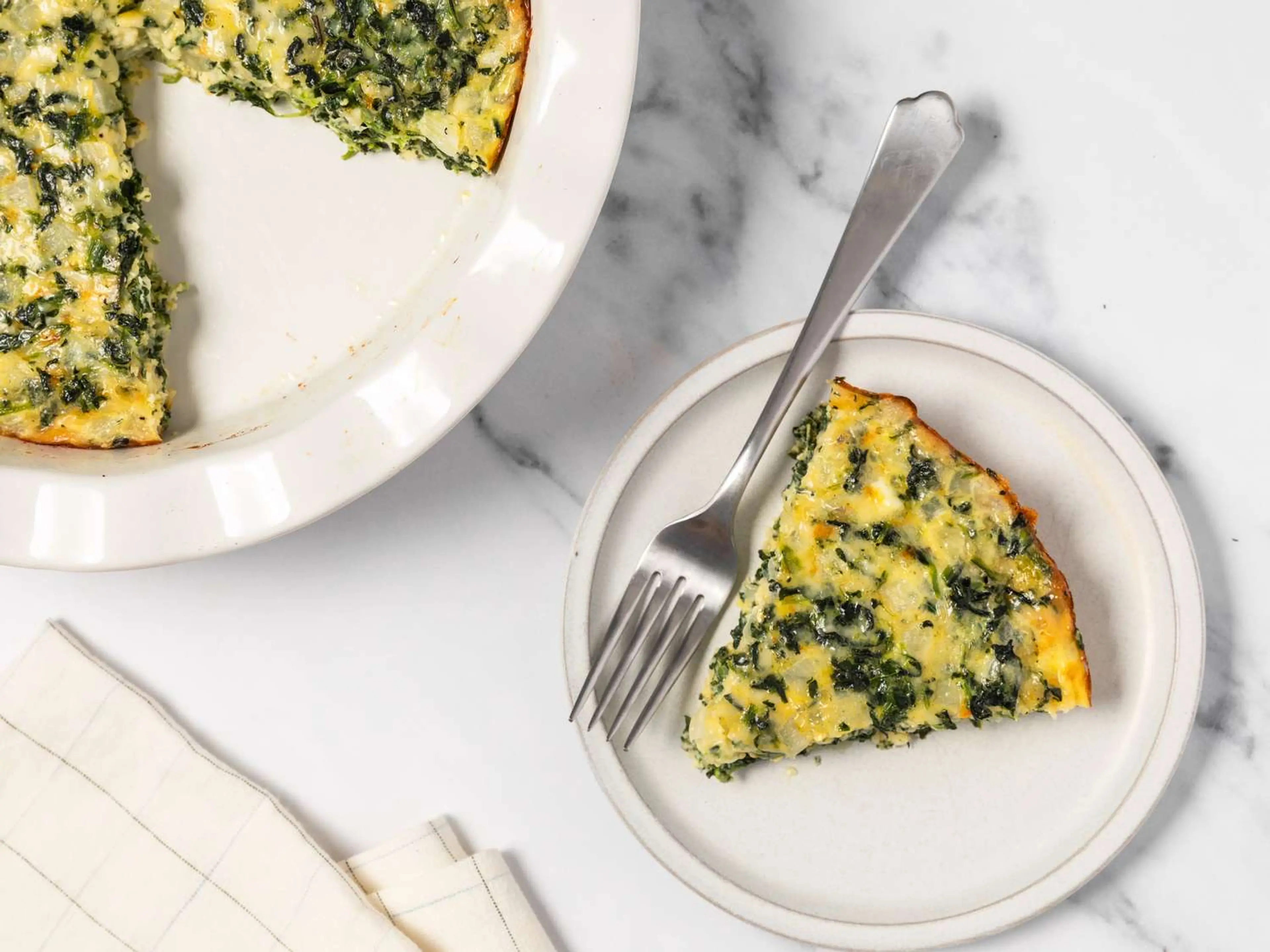Crustless Spinach Quiche