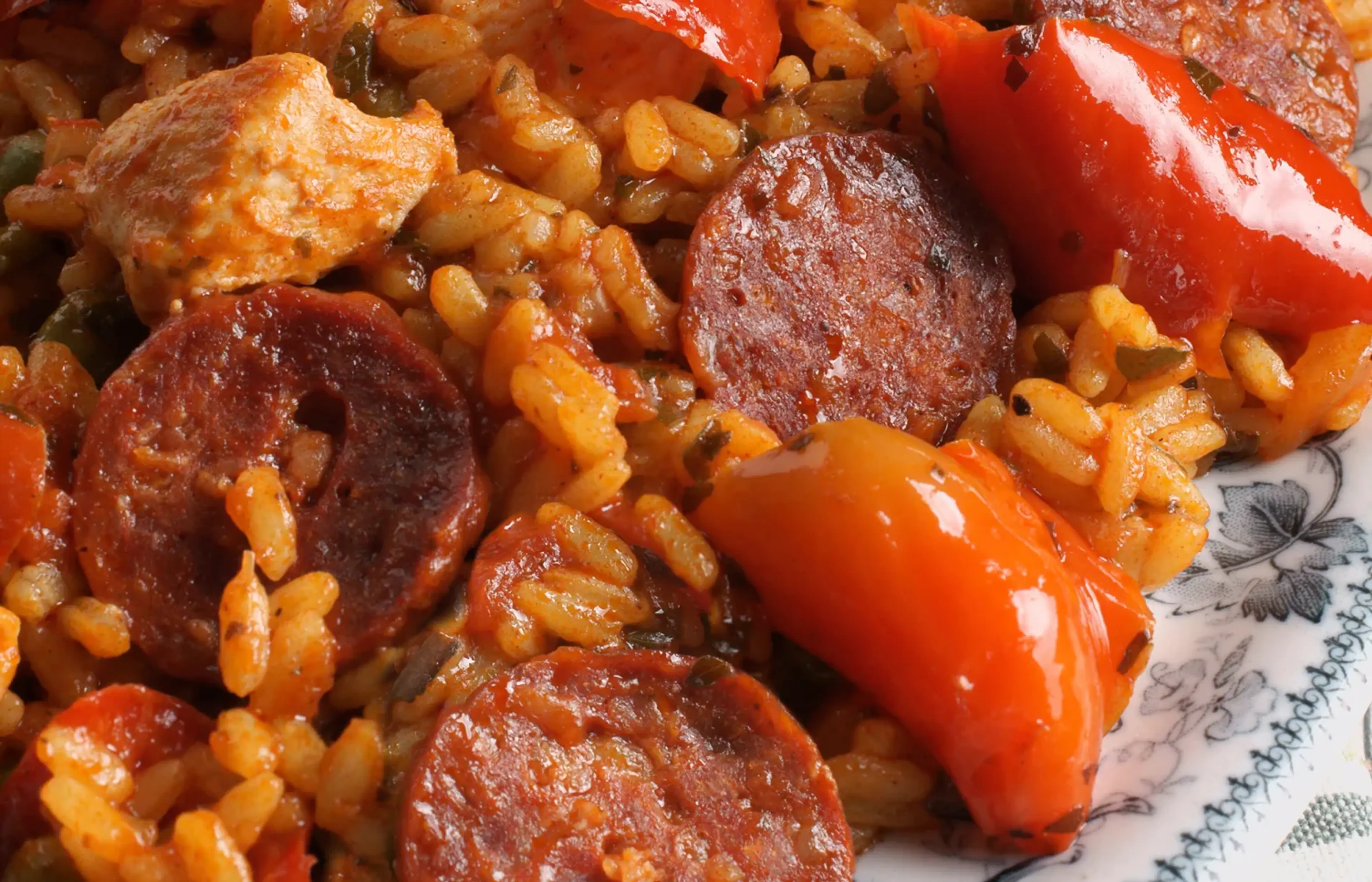 Paella with Chicken and Chorizo