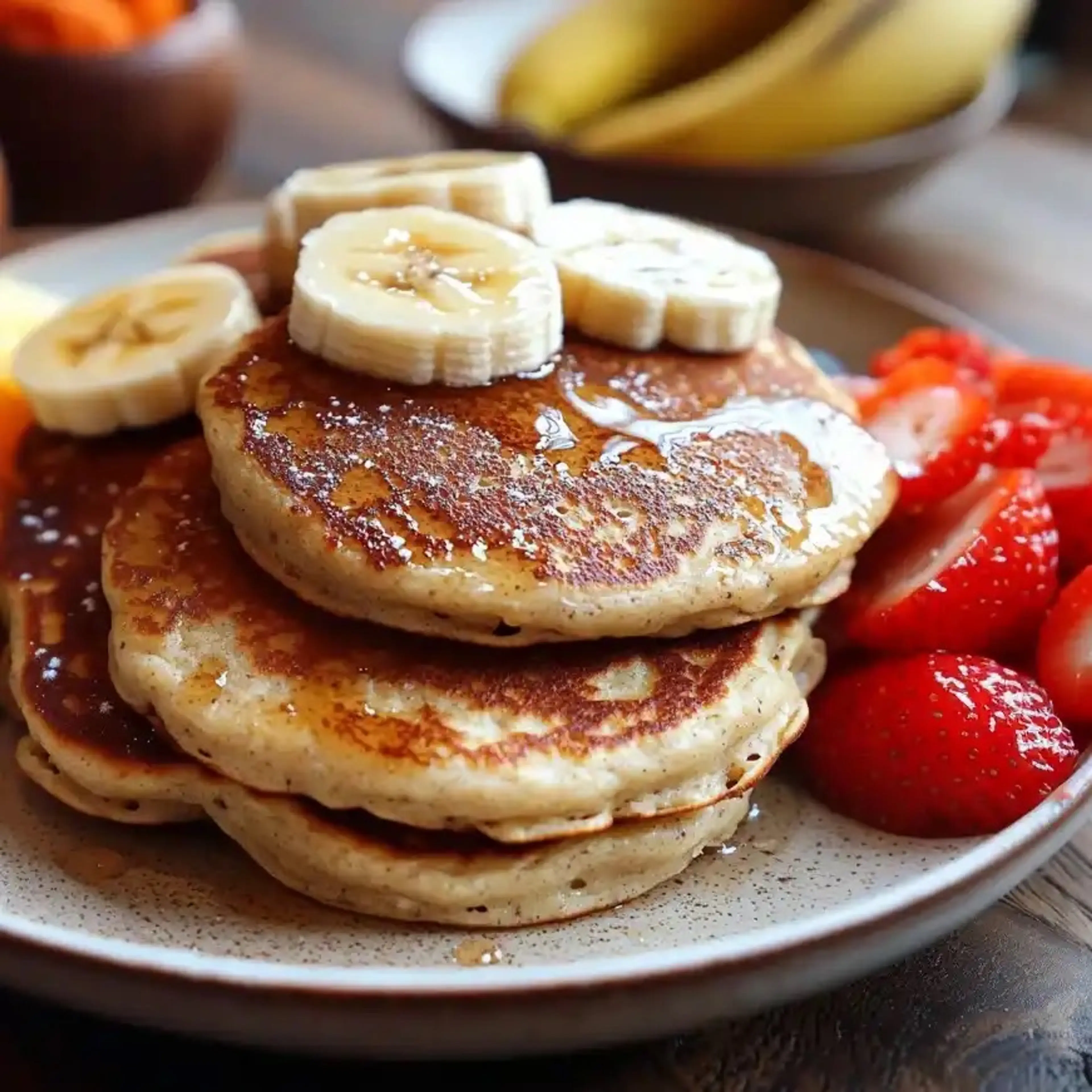 3 Ingredient Banana Oatmeal Pancakes Recipe