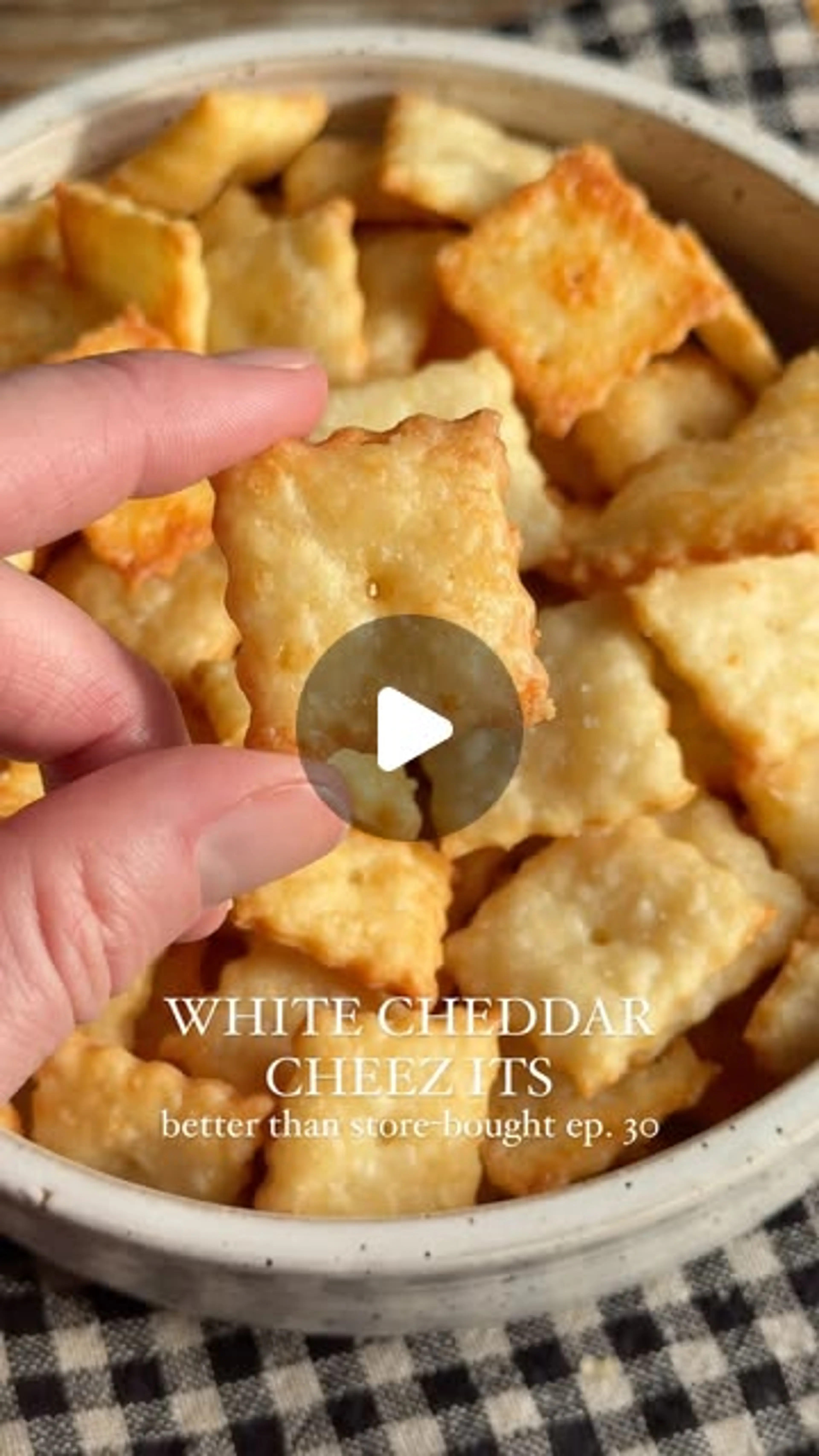 White Cheddar Cheez Its (just 5 Ingredients!!) for Episode 3