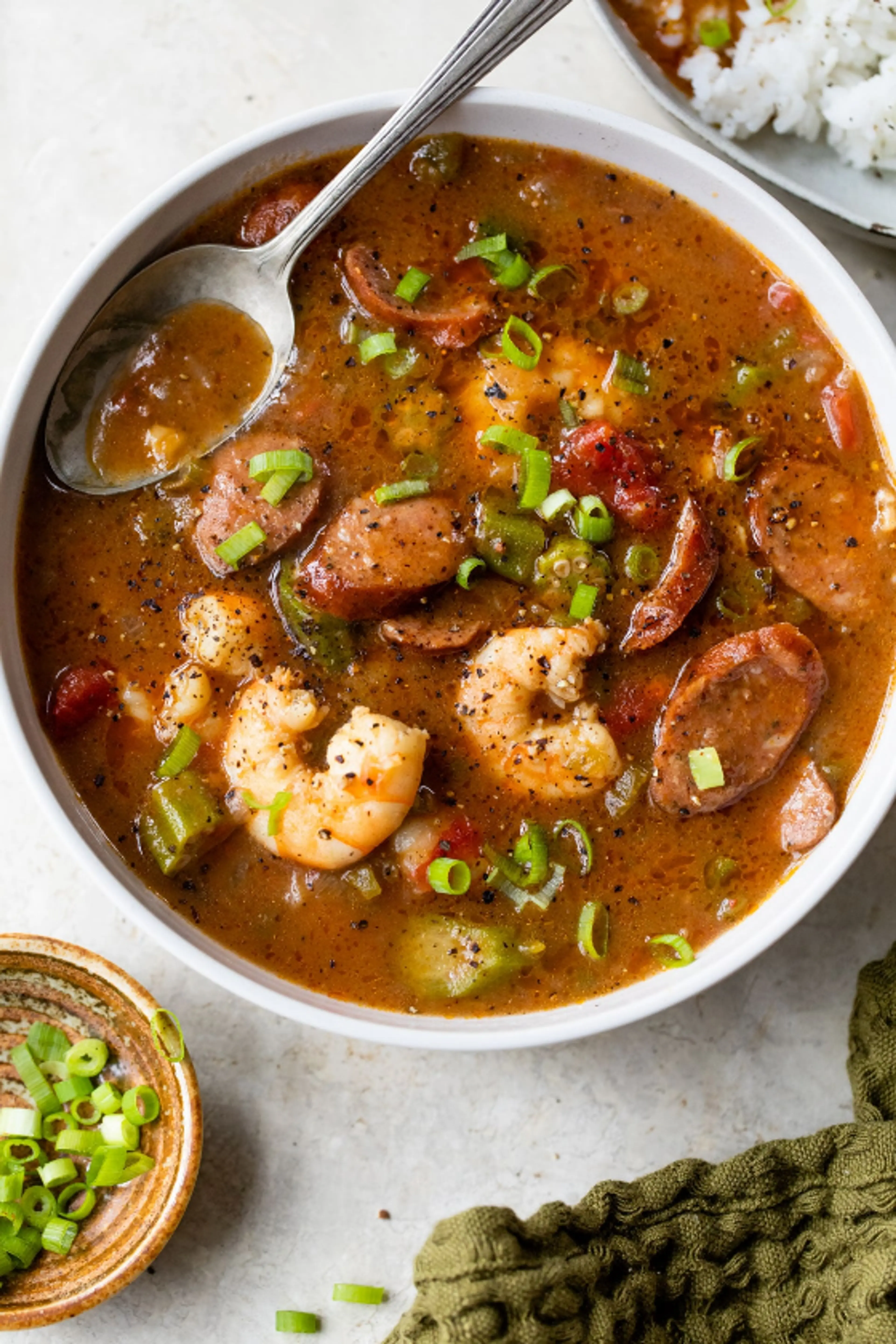Shrimp And Sausage Gumbo (Cooks Illustrated)