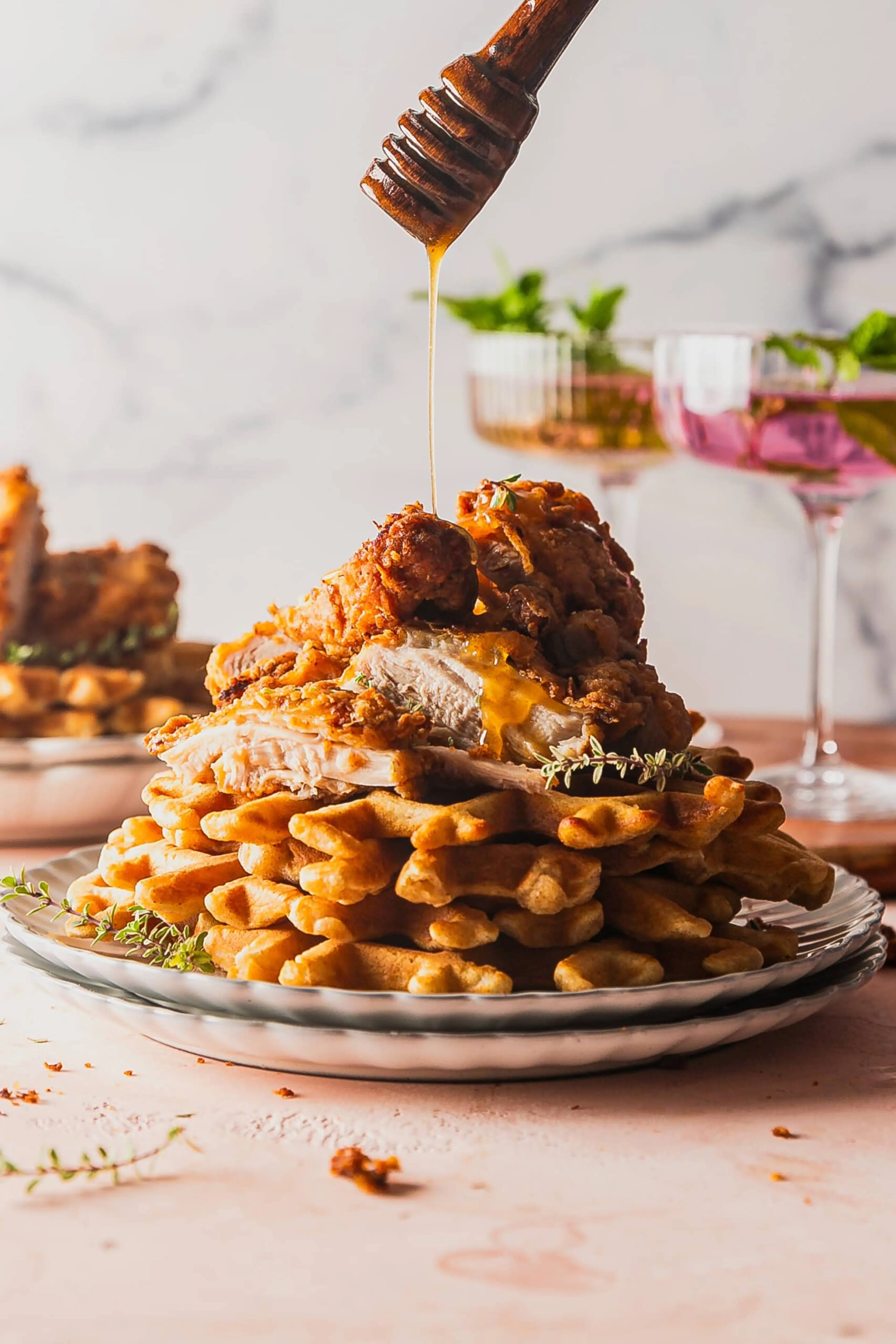 Southern Fried Chicken and Waffles