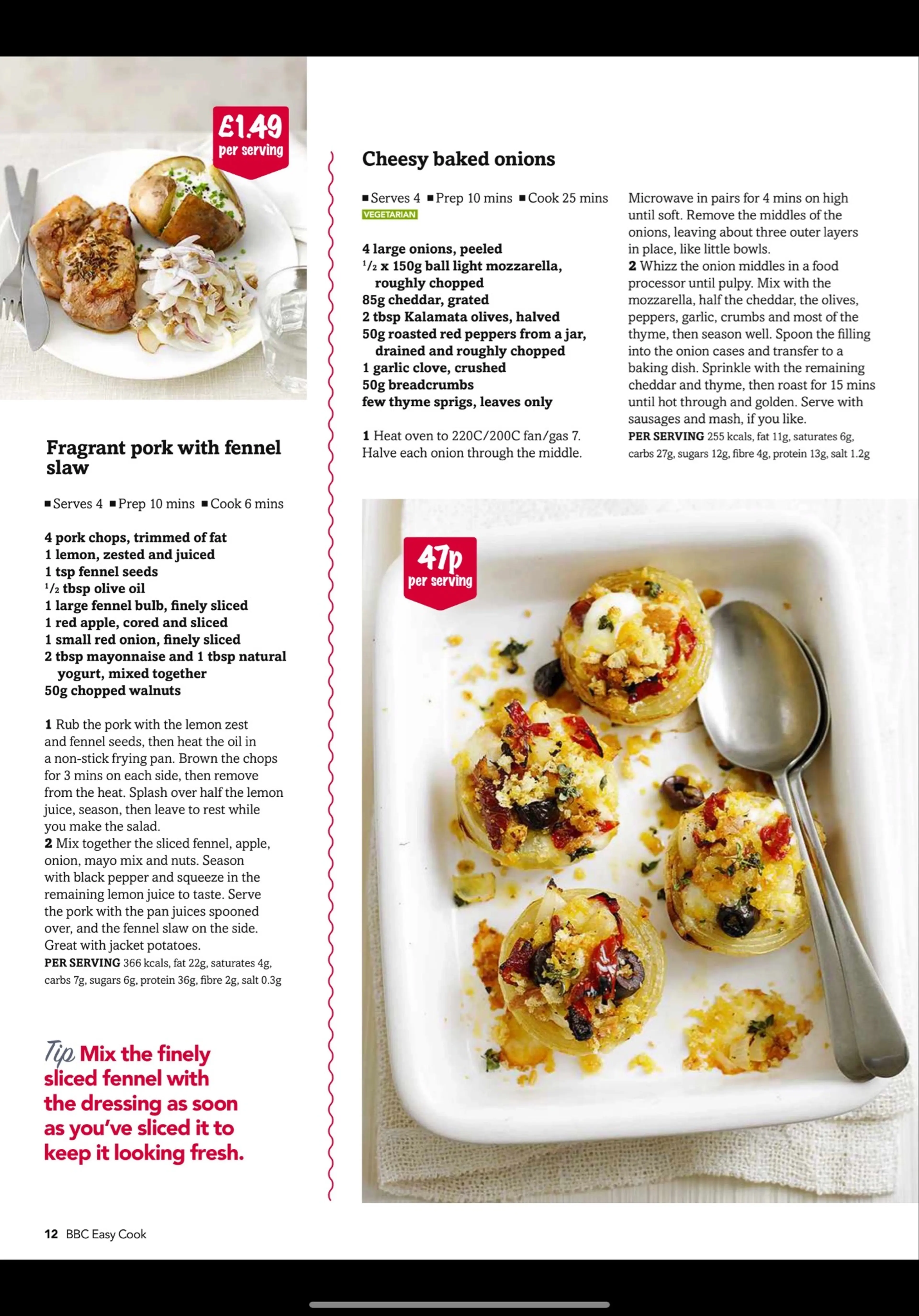 Cheesy baked onions