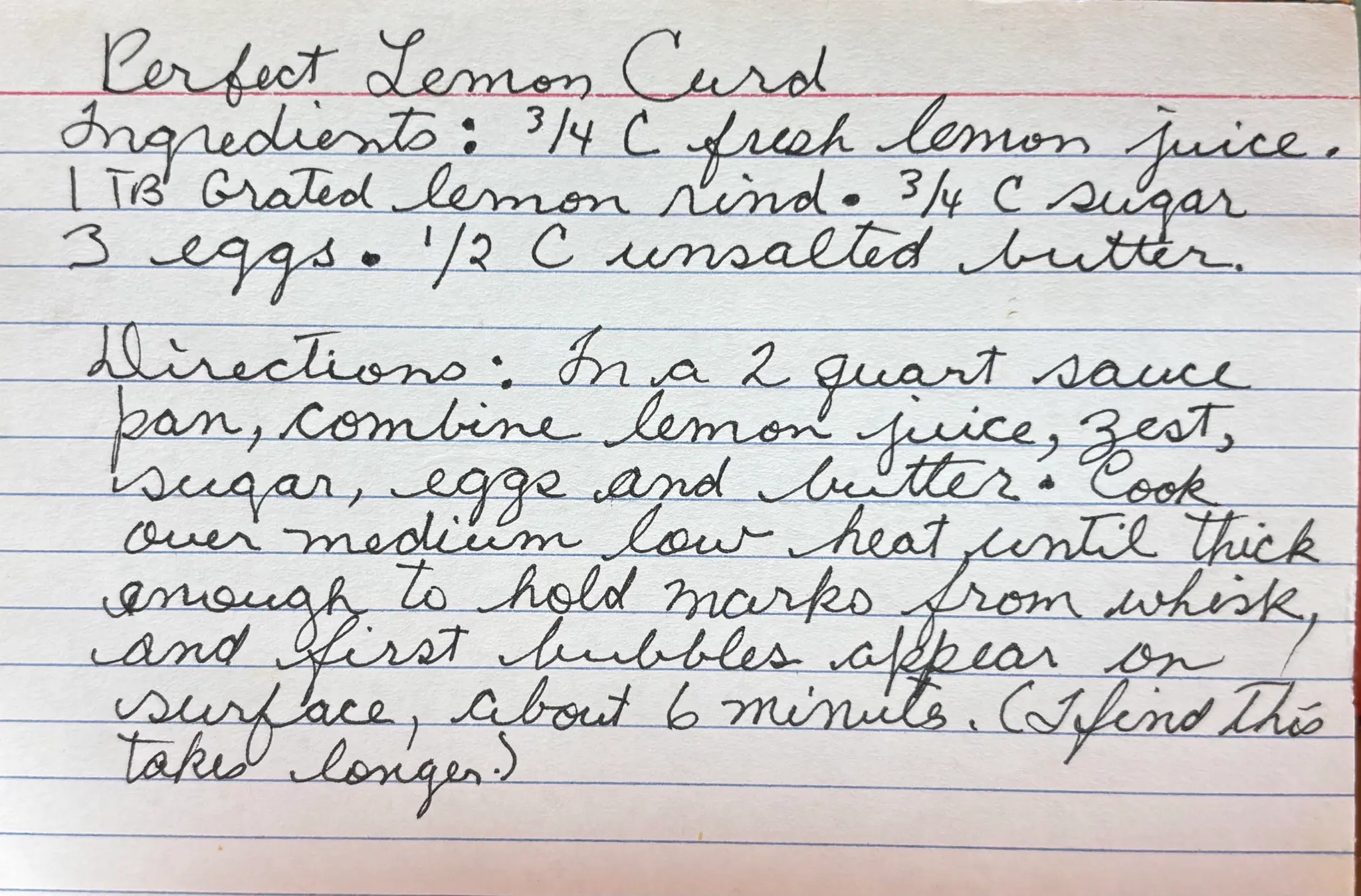 Perfect Lemon Curd