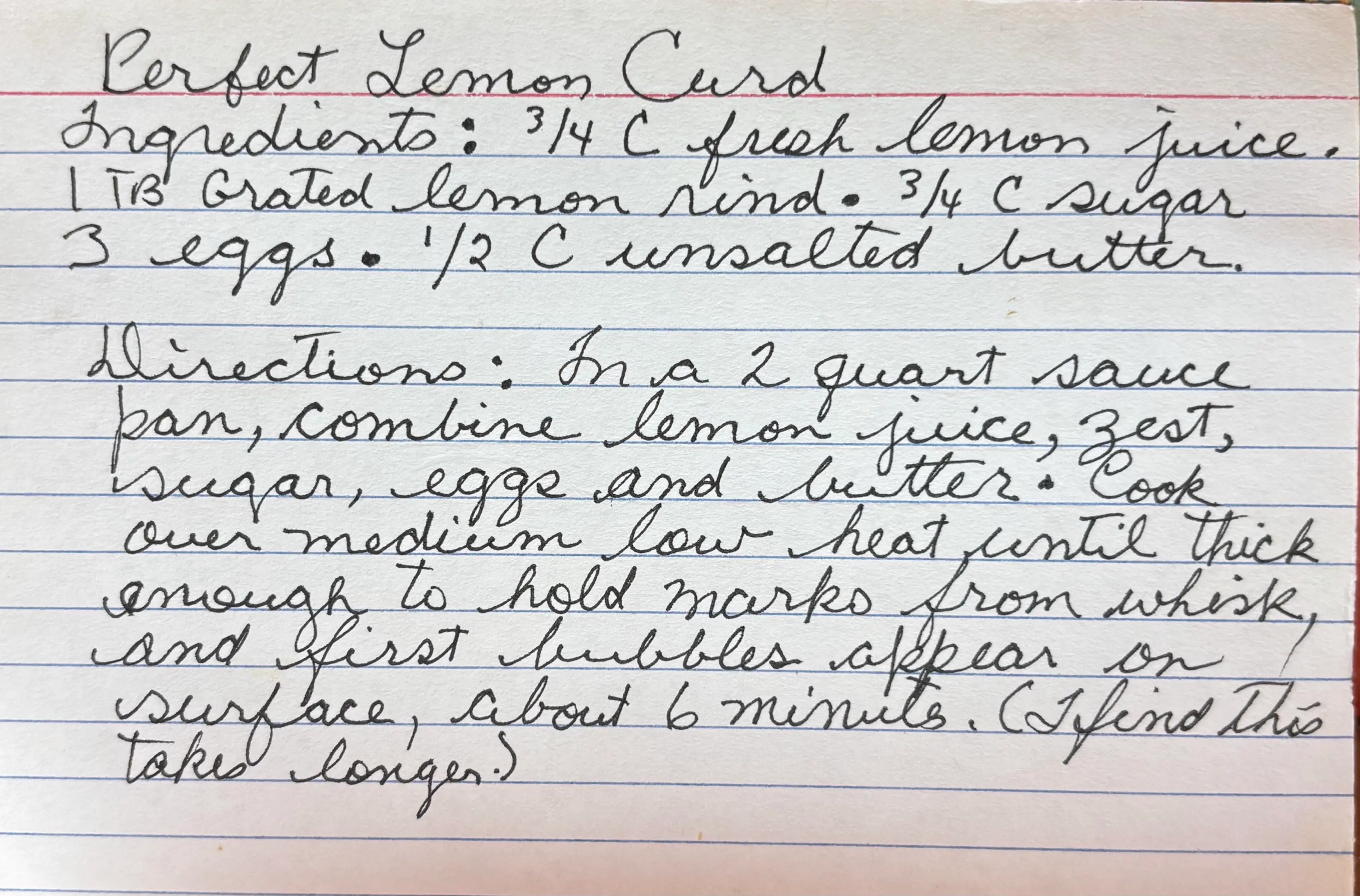 Perfect Lemon Curd