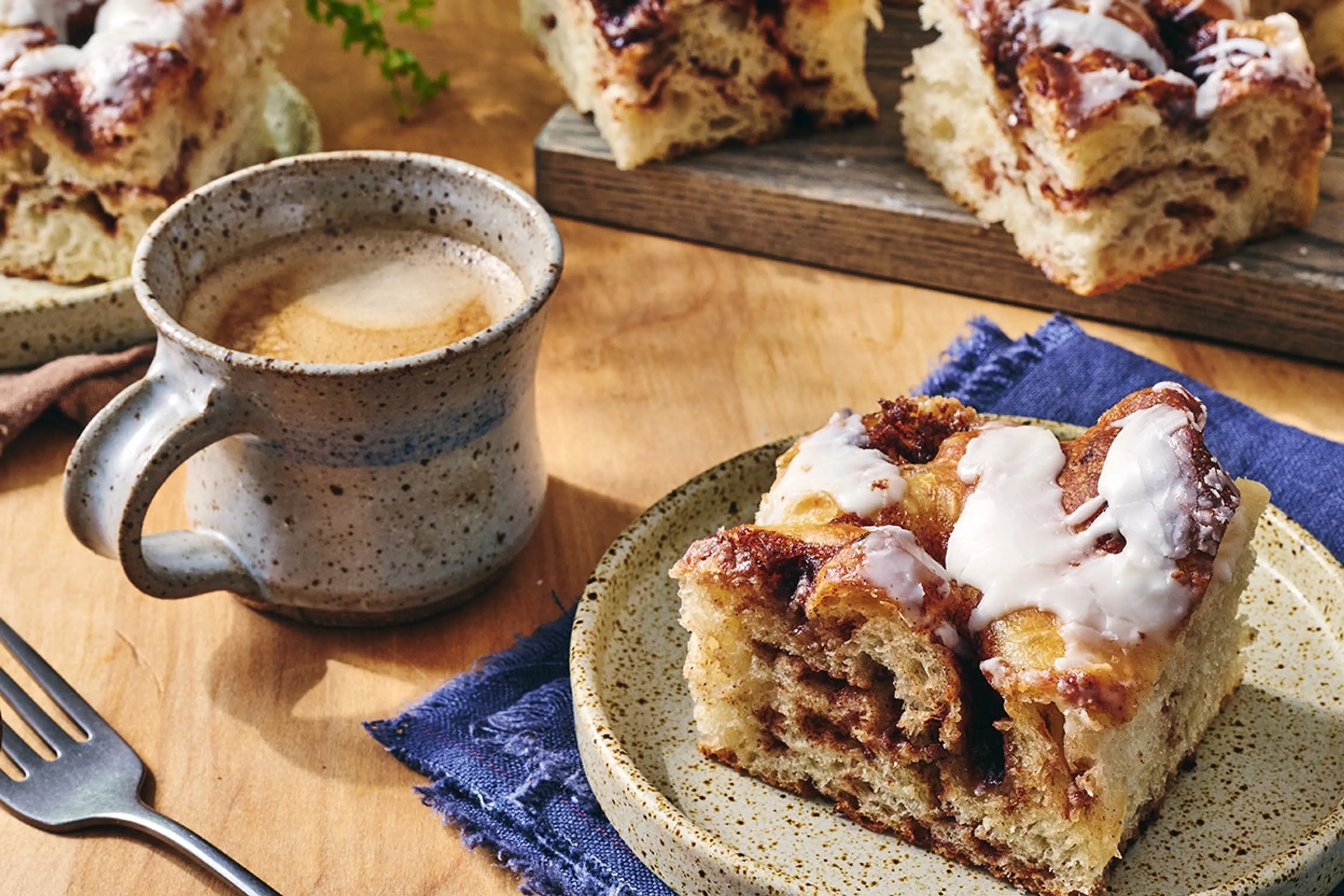 Big and Bubbly Cinnamon Roll Focaccia