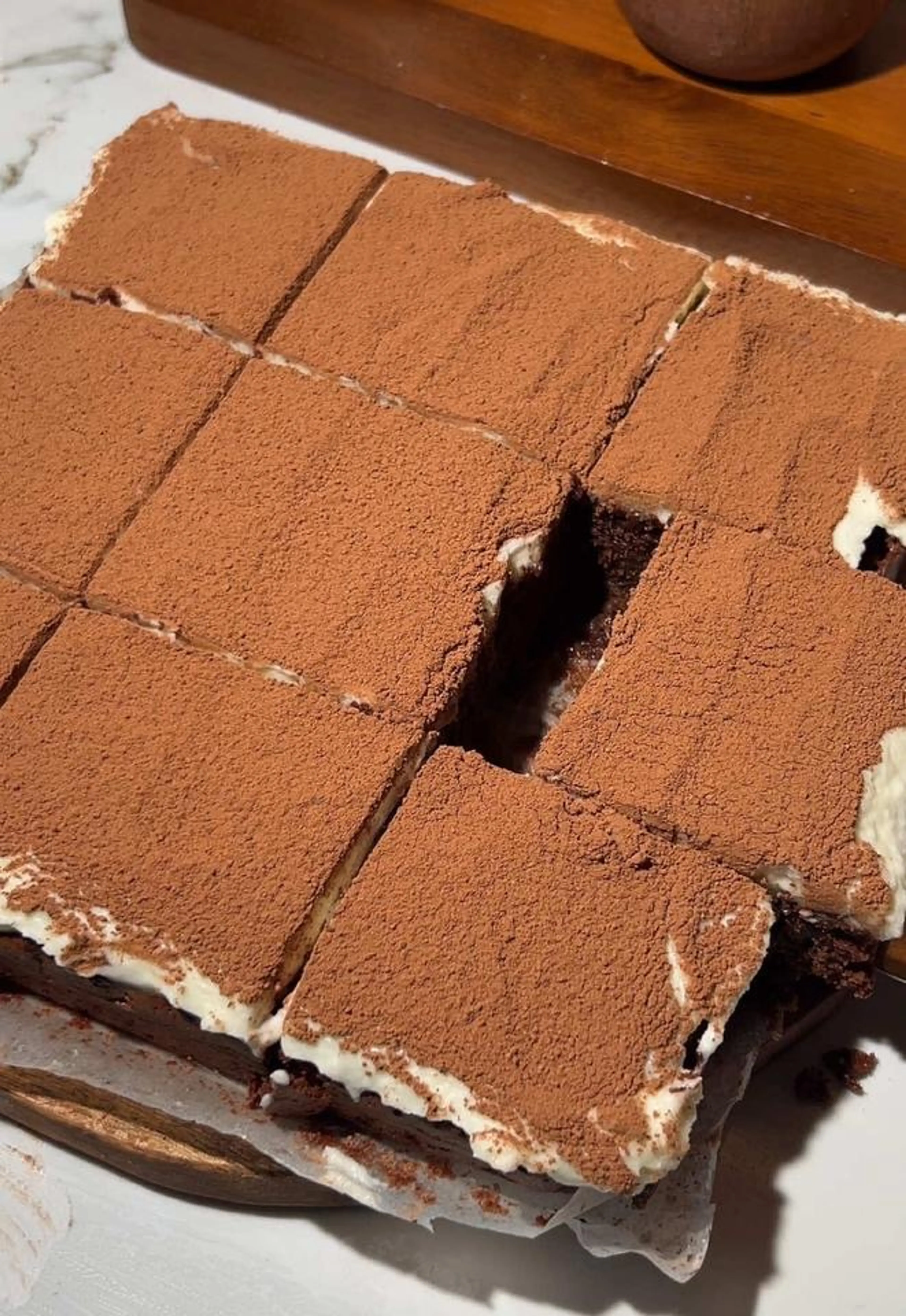 Tiramisu Inspired Brownies