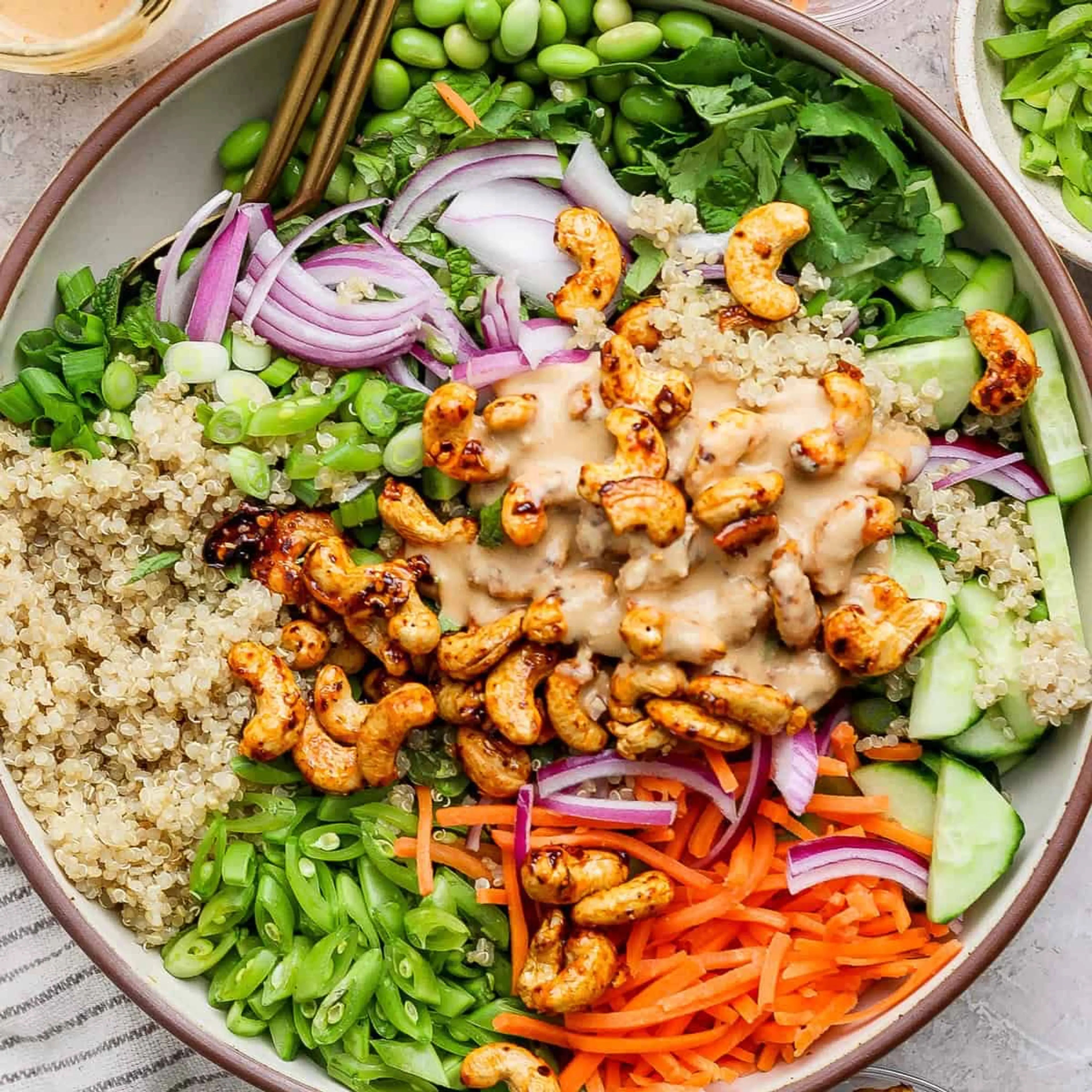 Cashew Crunch Edamame Salad Recipe