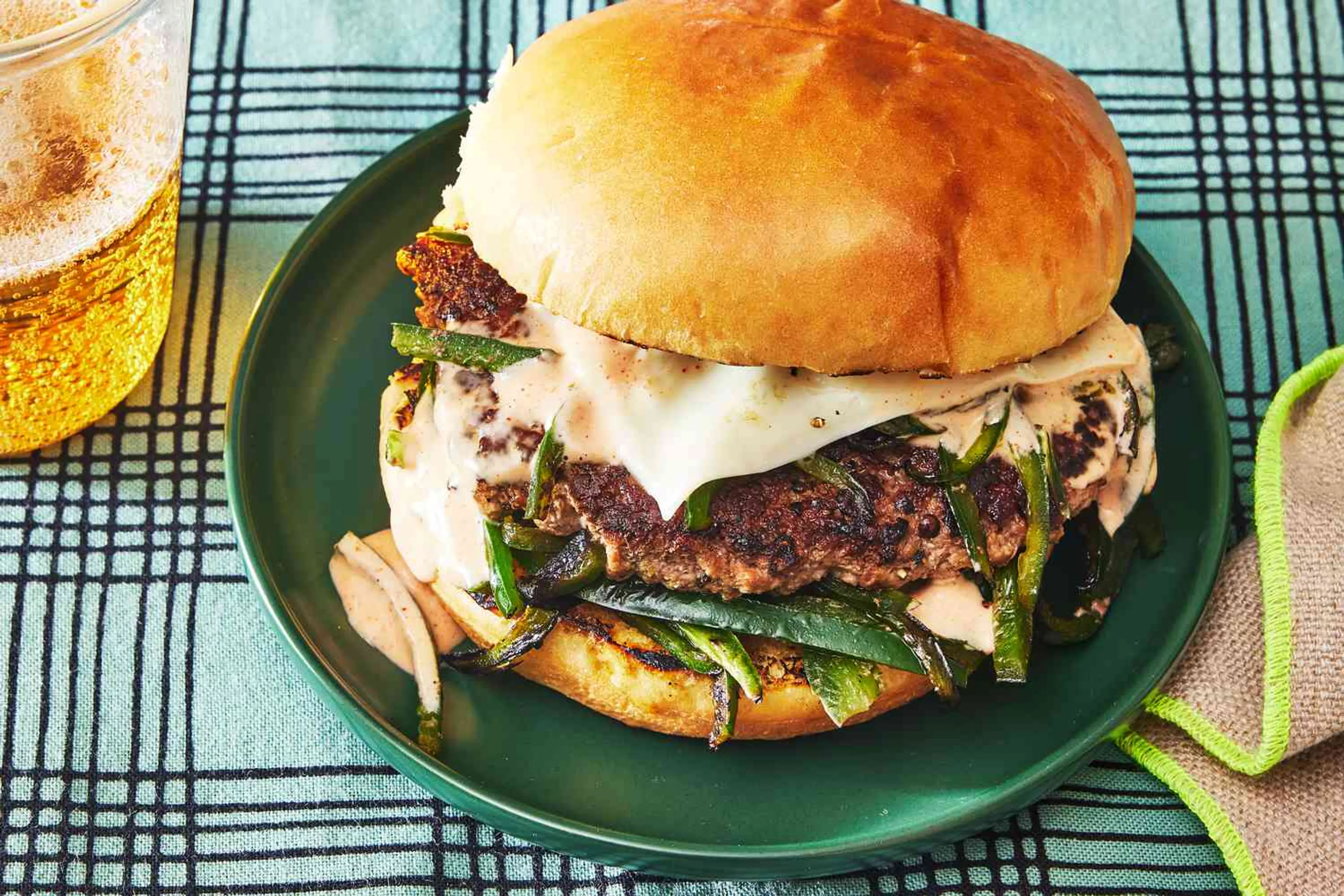 Spice Up Dinner With These Poblano Smash Burgers