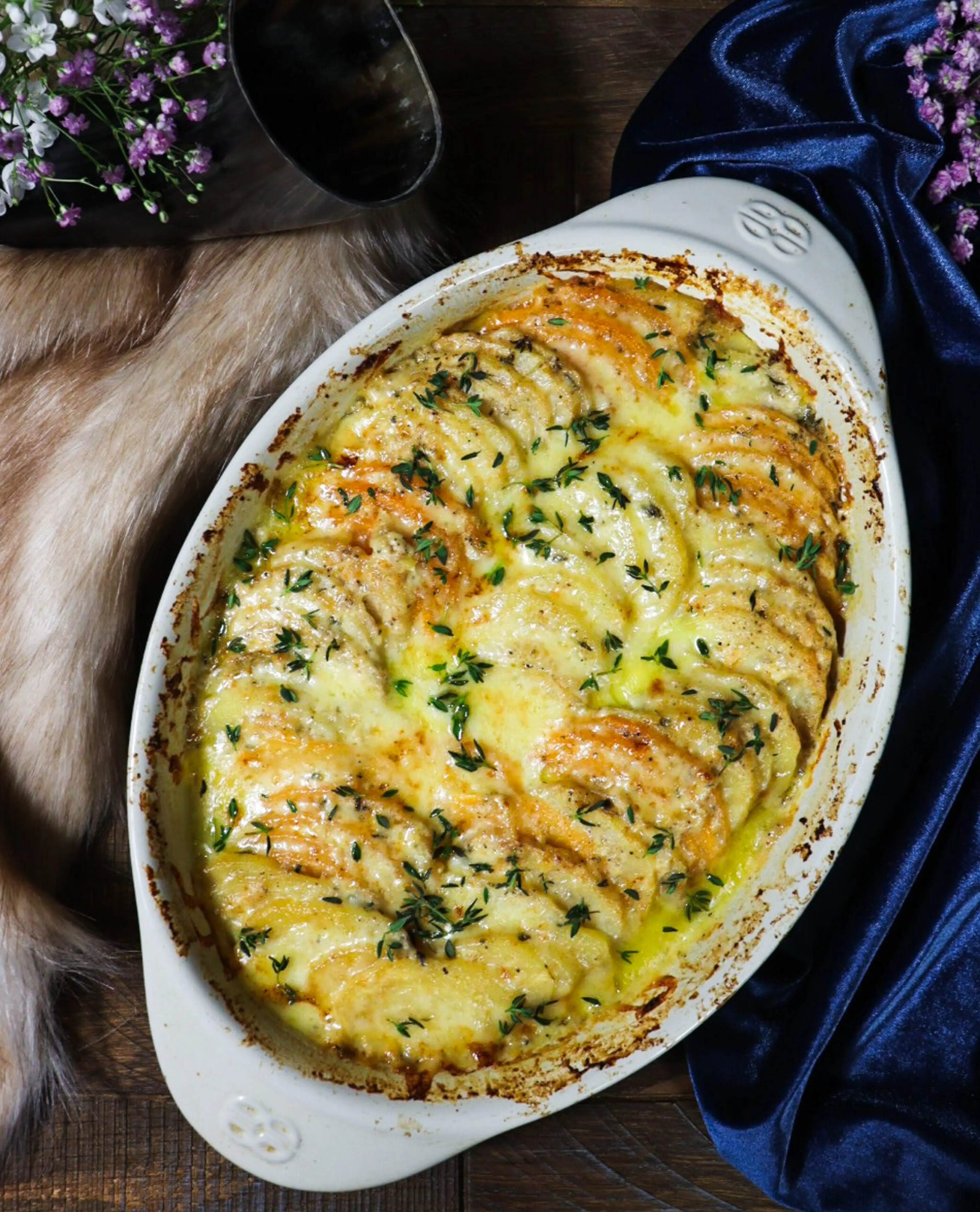 Creamy Root Vegetable Gratin