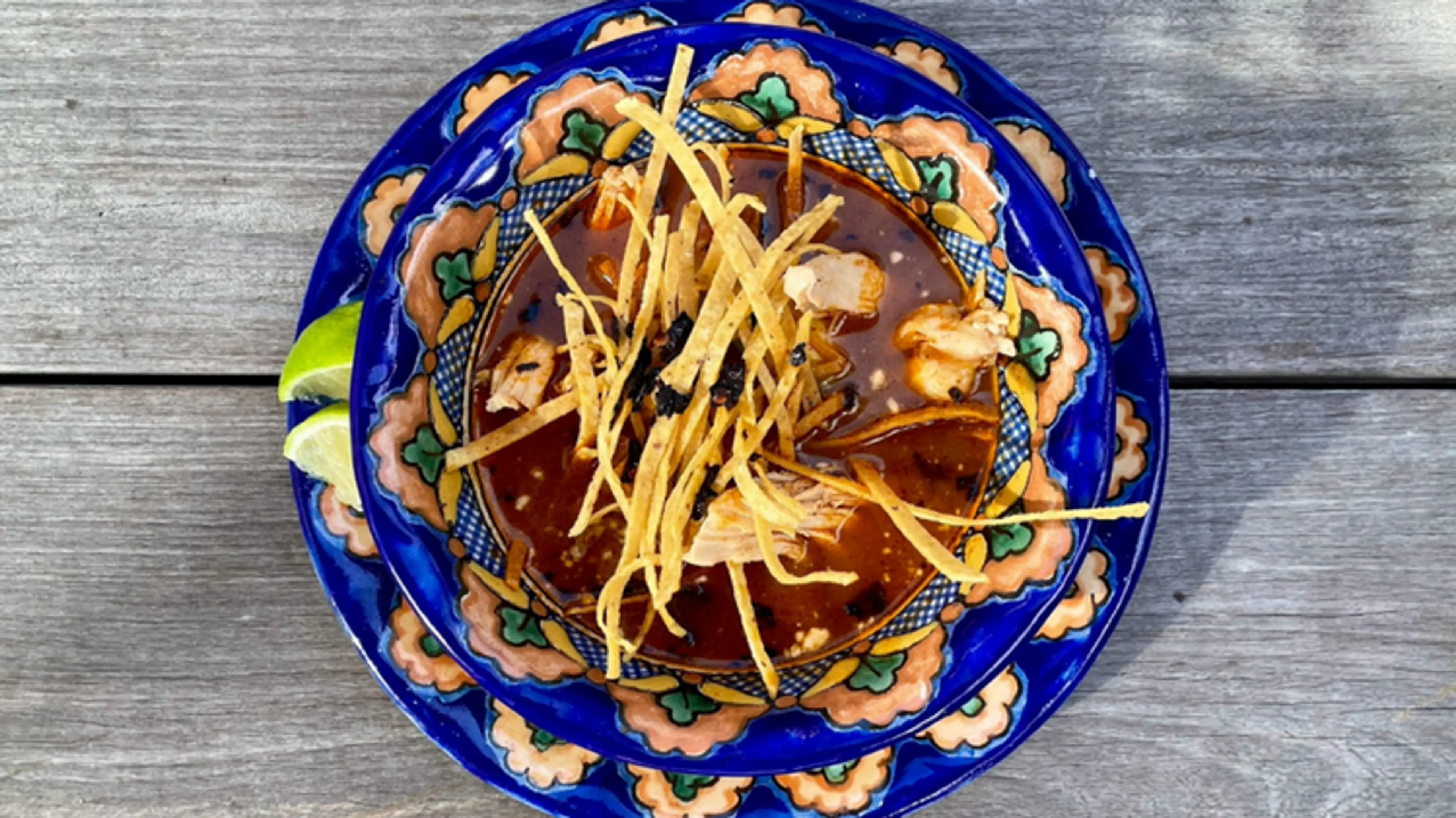 Rick Bayless's Classic Tortilla Soup with All the Trimmings