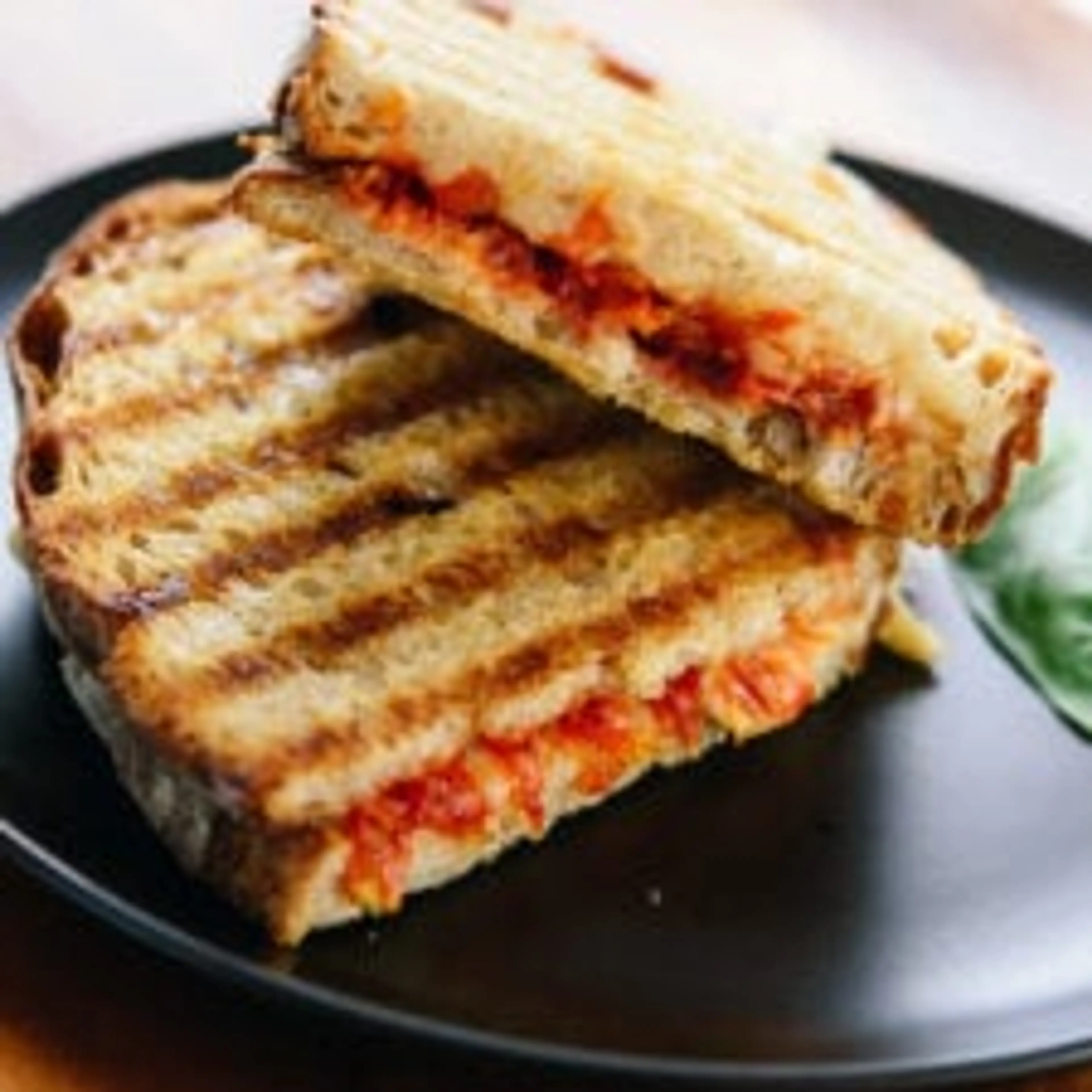 Tomato Jam and Mozzarella Panini