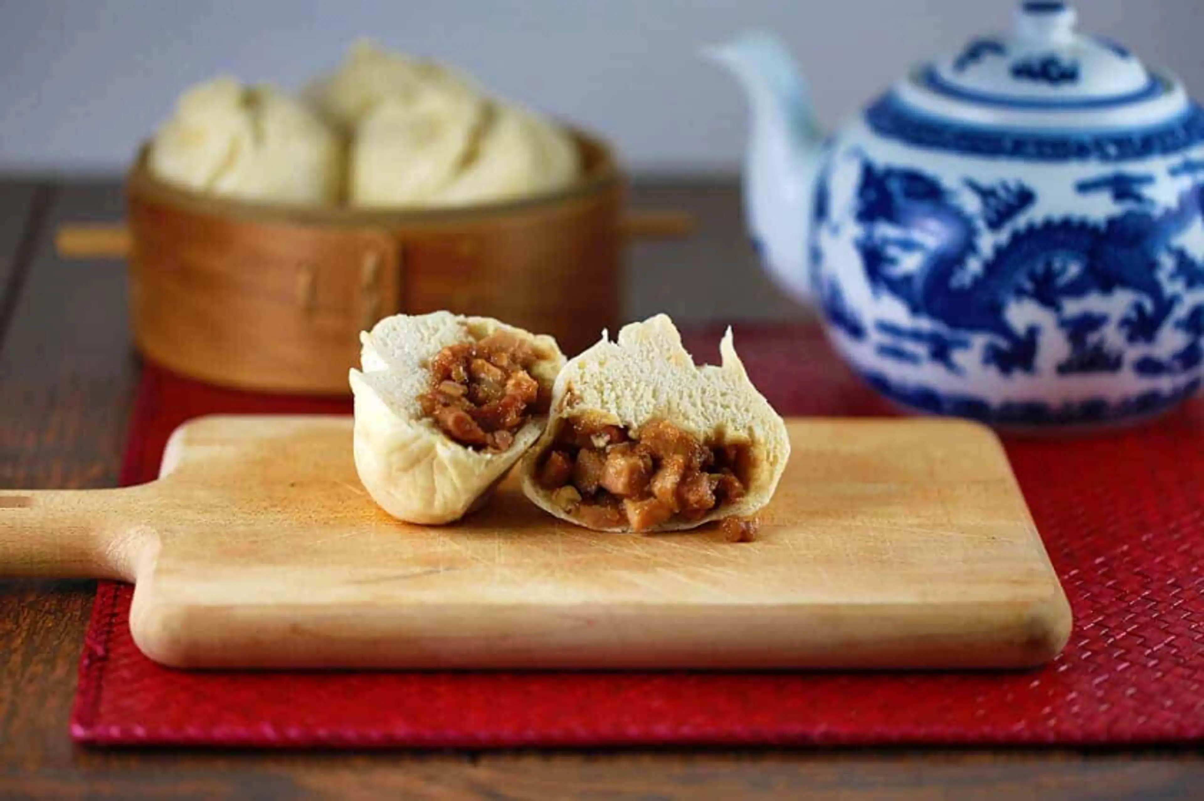Steamed Pork Bun (Char Siu Bao)