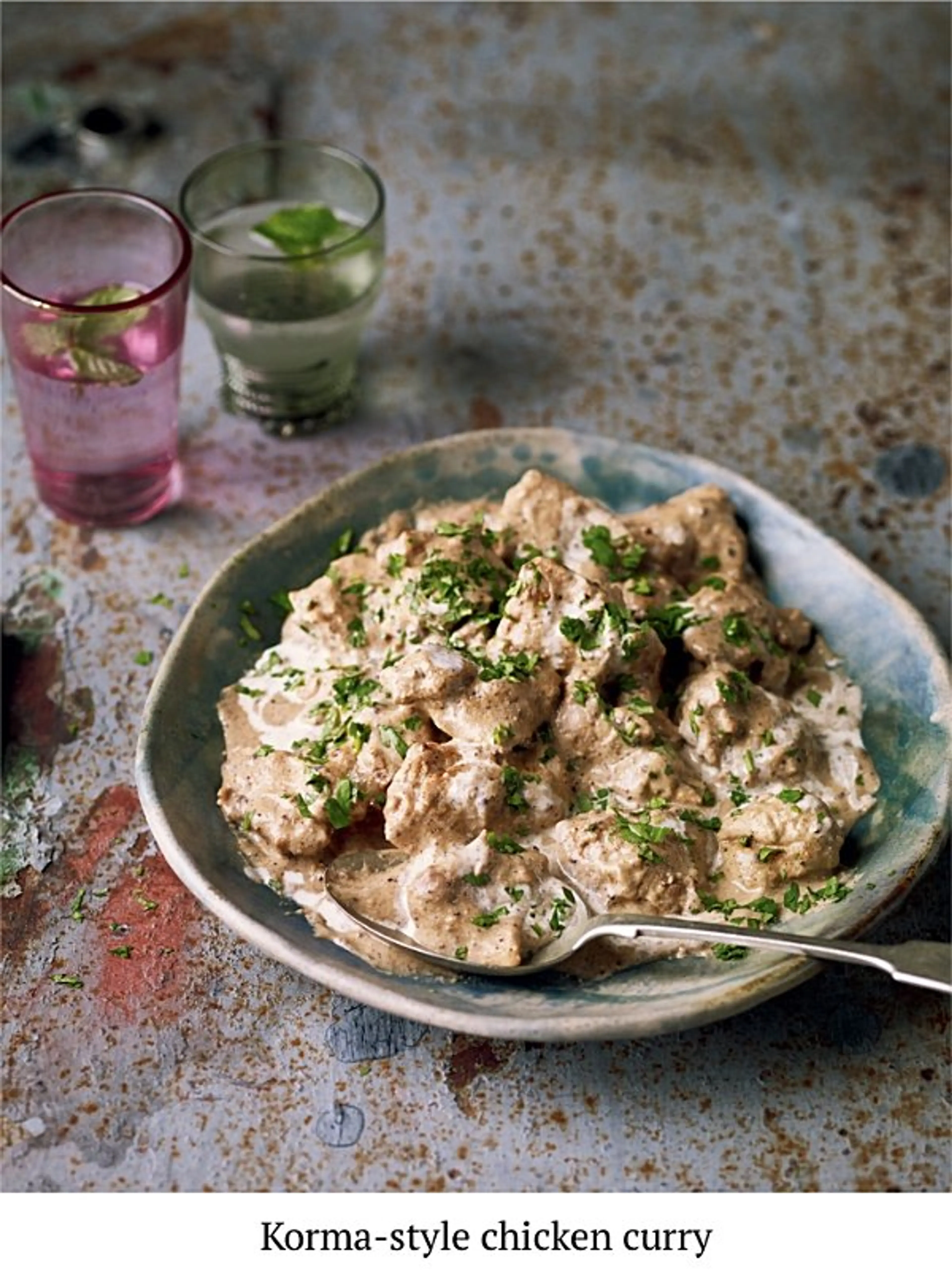 Korma-style chicken curry Korma murg curry