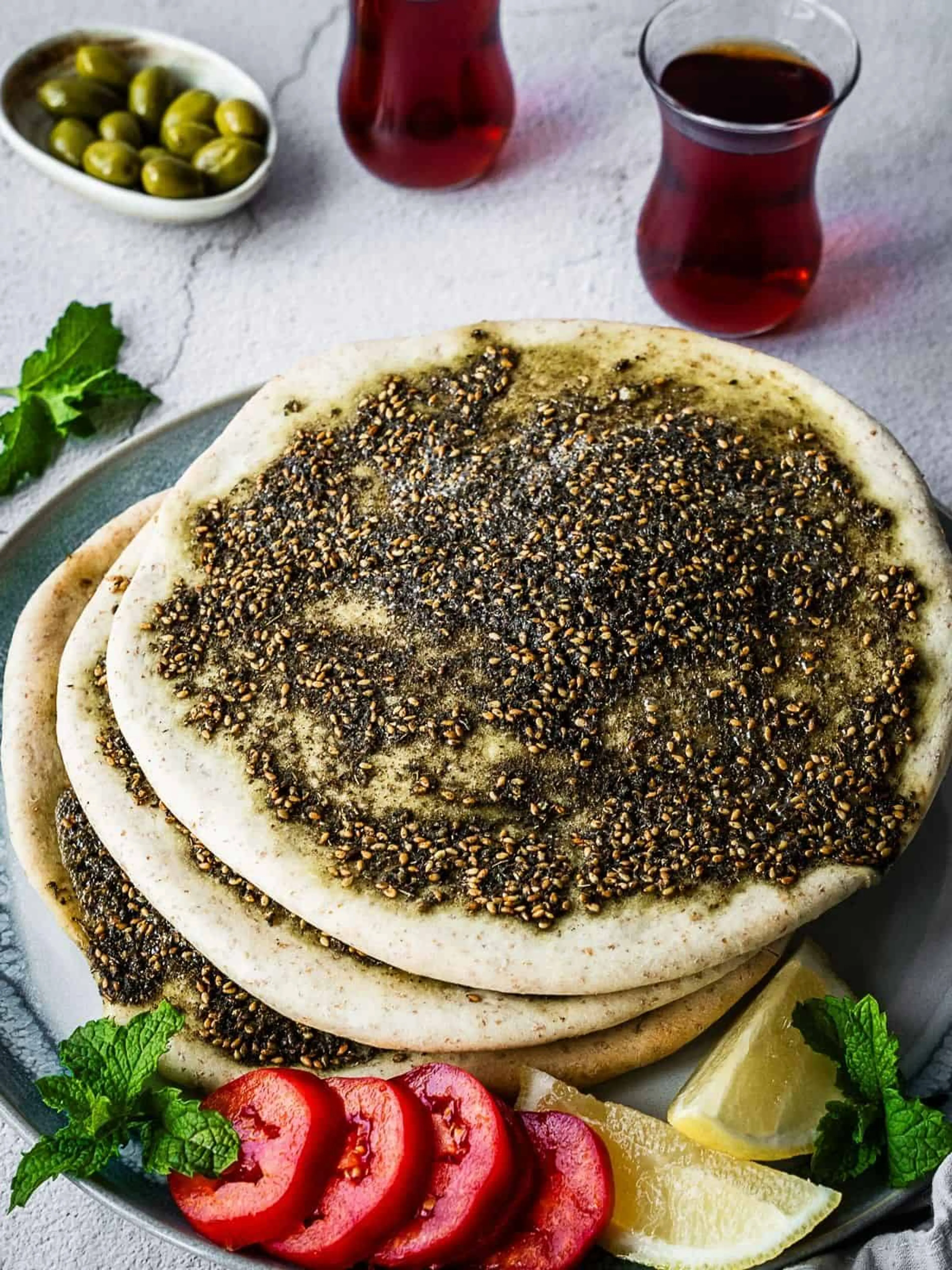 Manakish (Za’atar Flatbread)