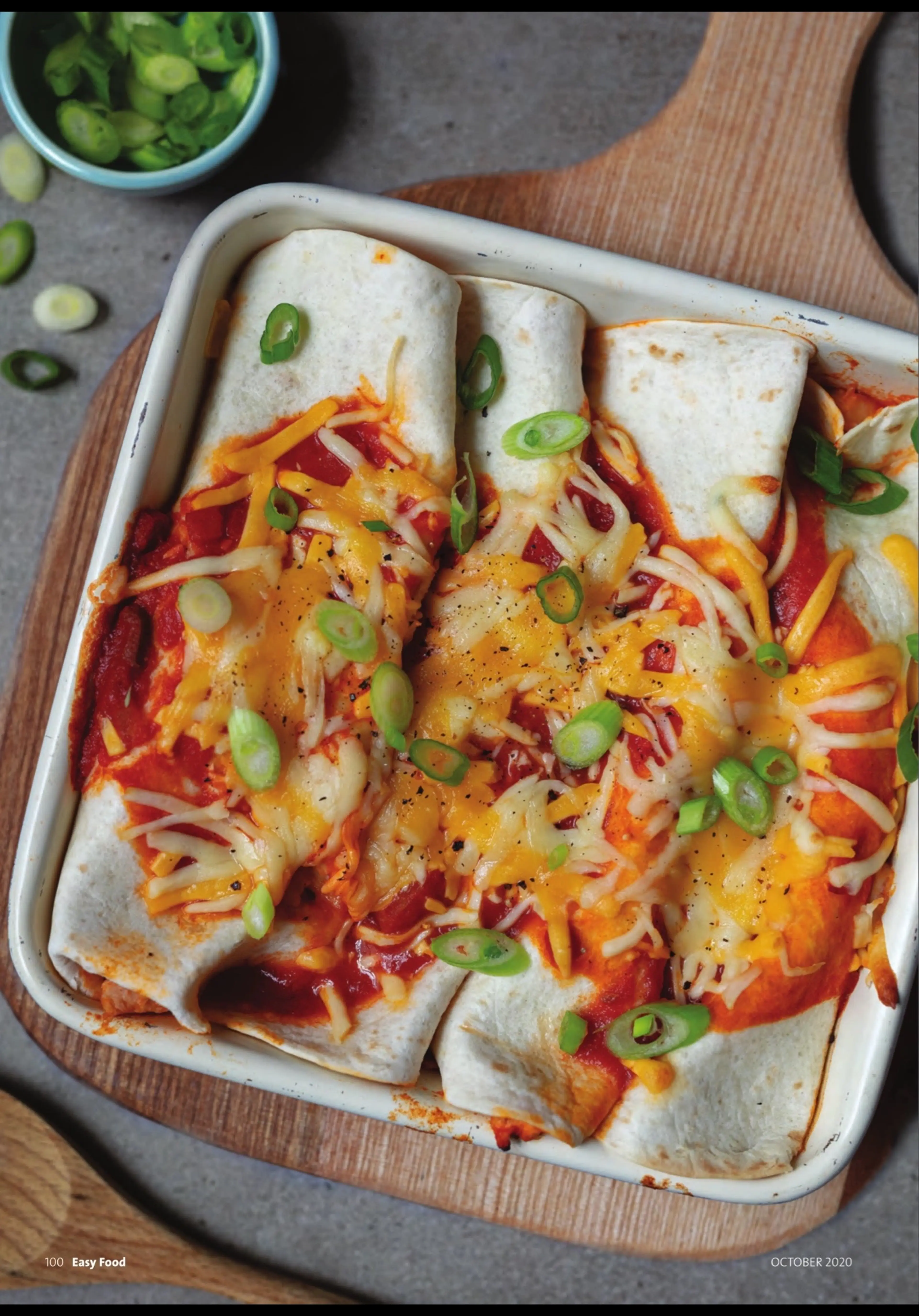 Buffalo chicken enchiladas