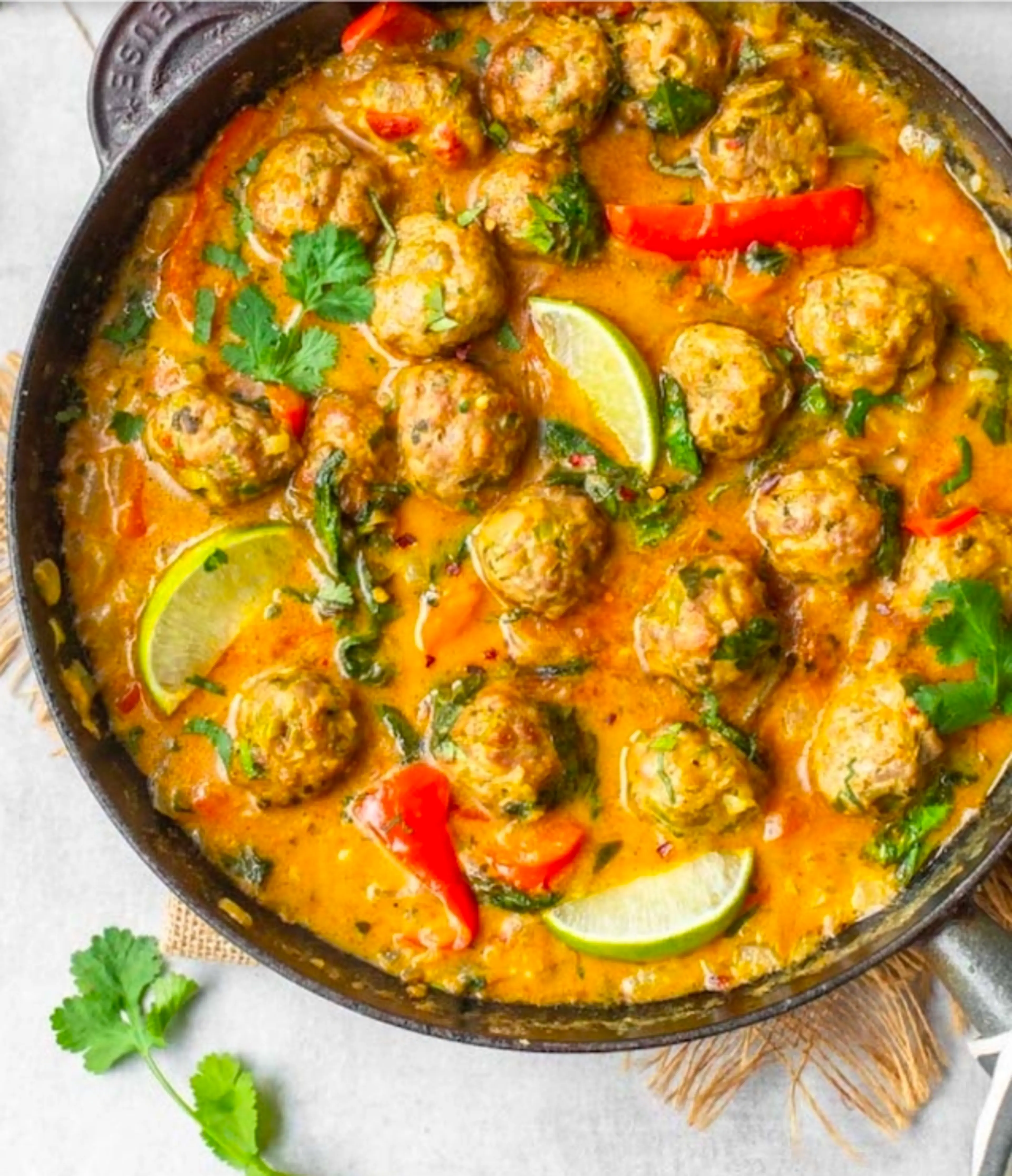 Coconut Thai Chicken Meatballs