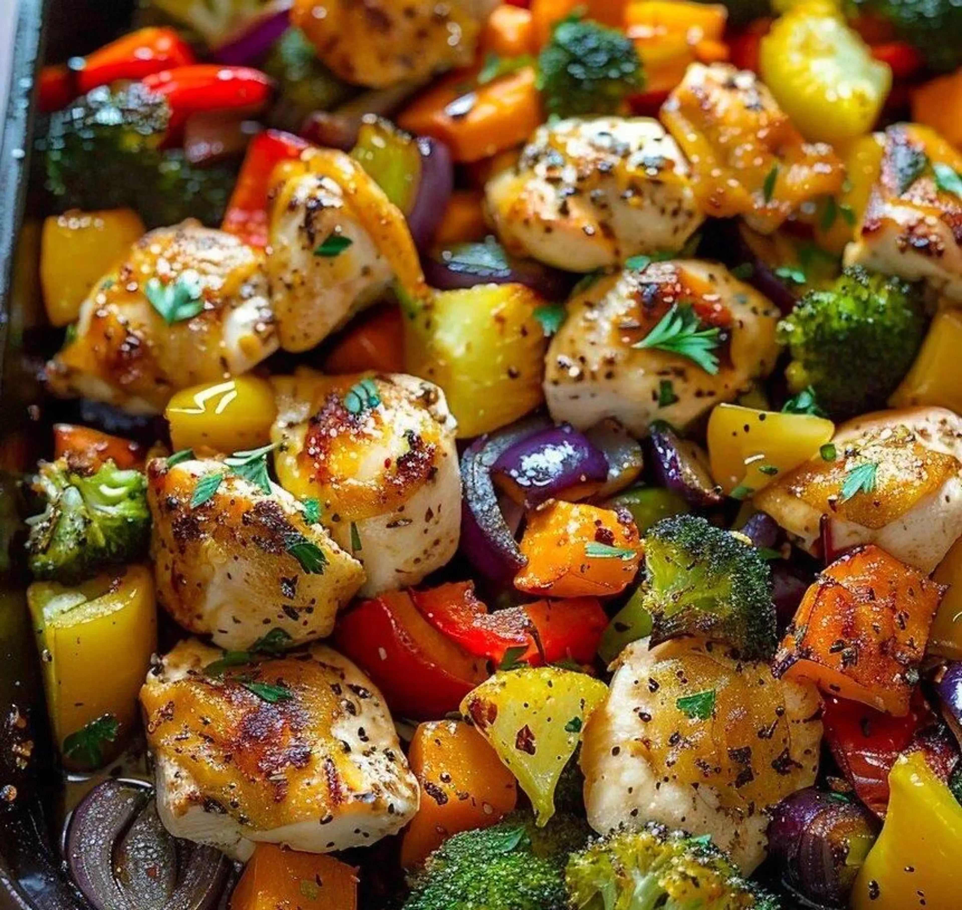 Healthy Roasted Chicken and Veggies