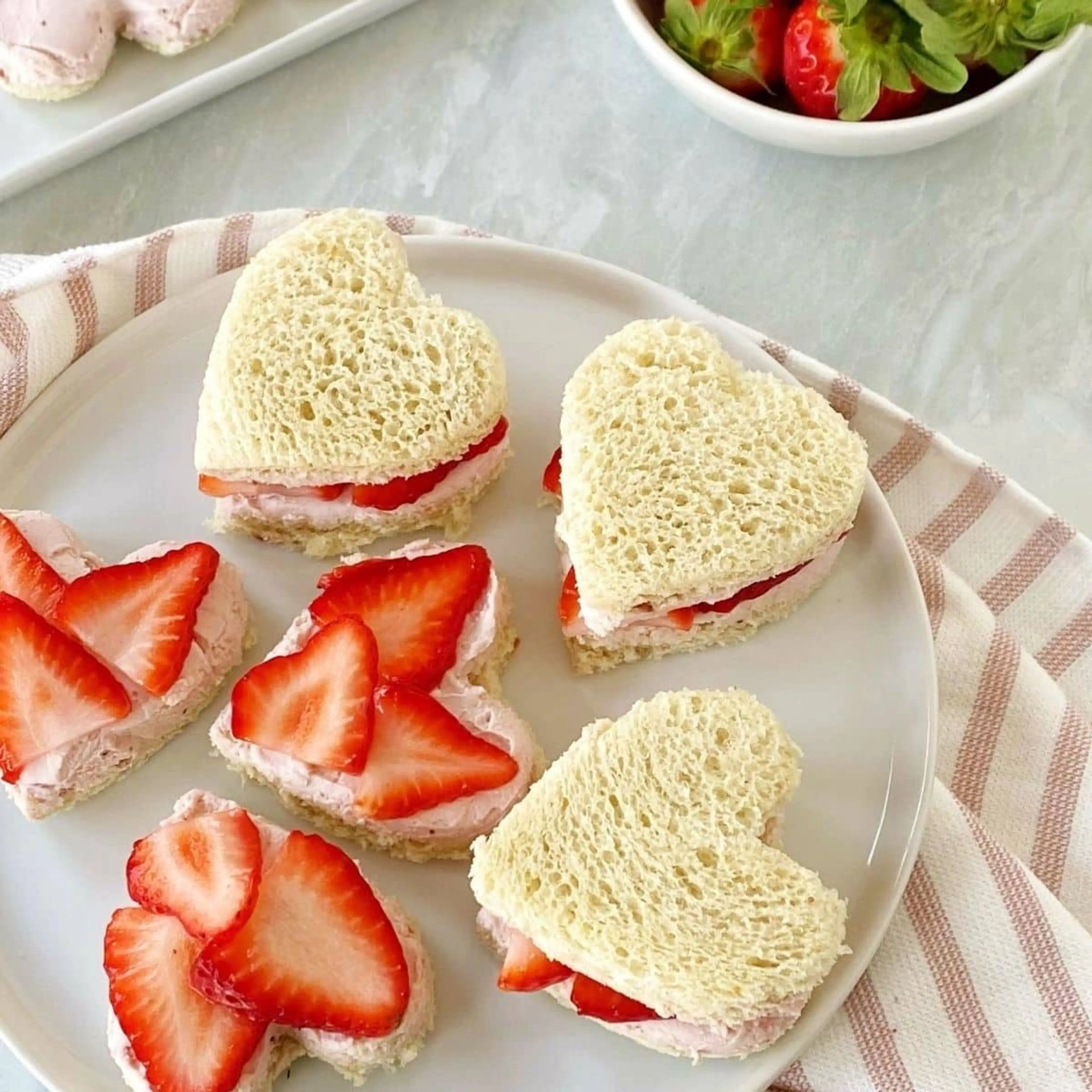 Strawberry Tea Sandwiches