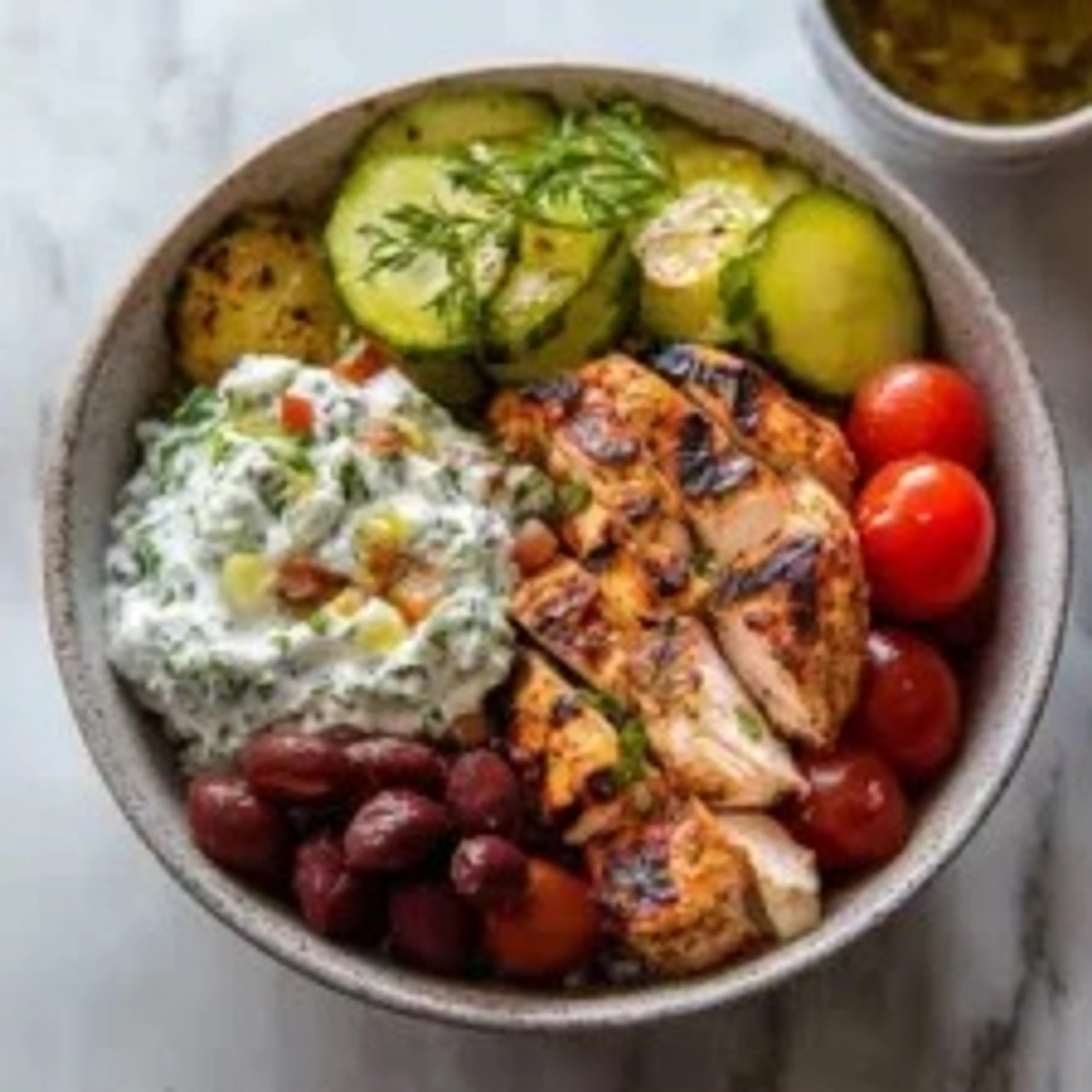 🥗 Chicken Tzatziki Bowls Recipe