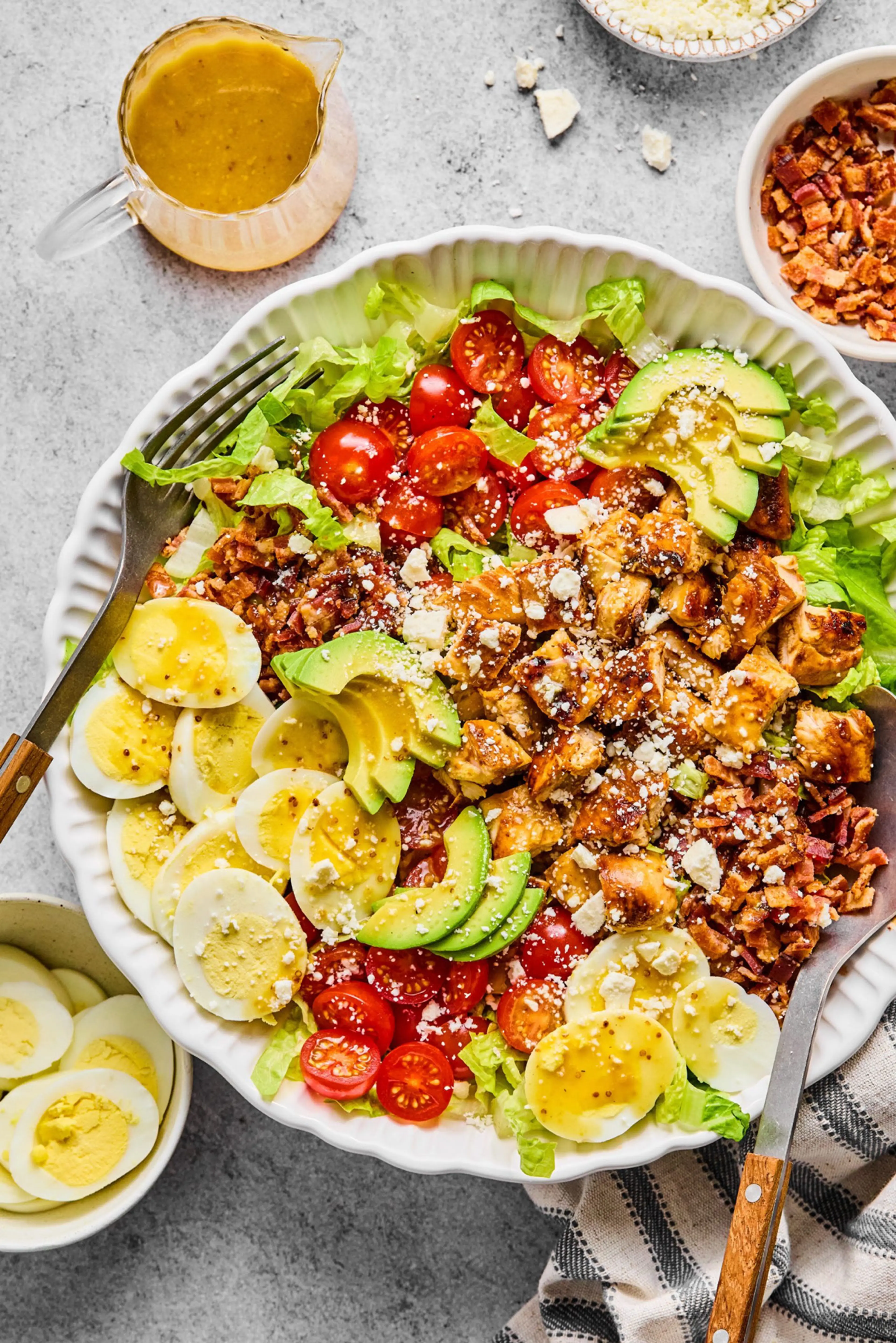 Honey Mustard Chicken Cobb Salad