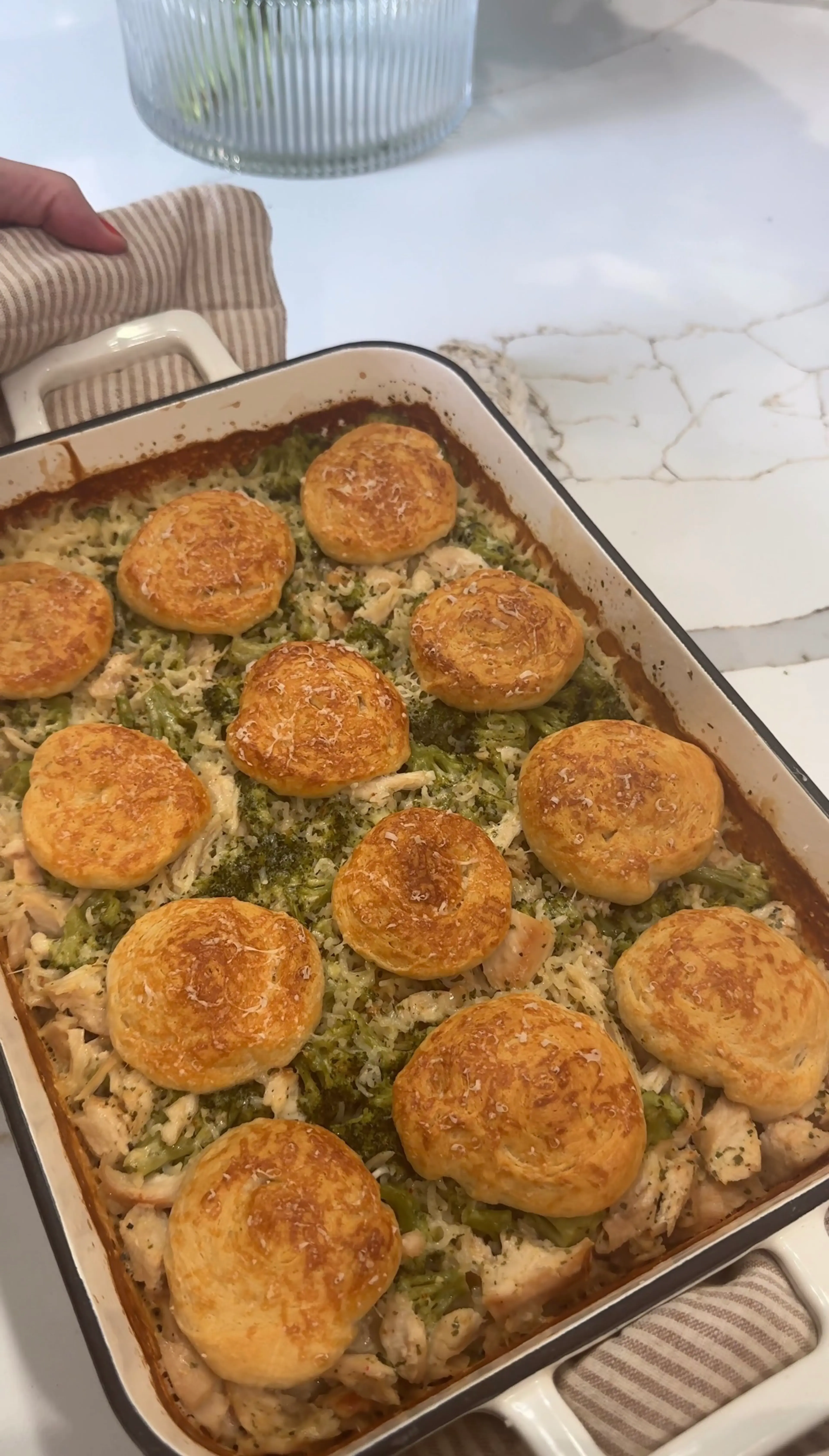 Creamy Crescent Roll Chicken Alfredo Bake