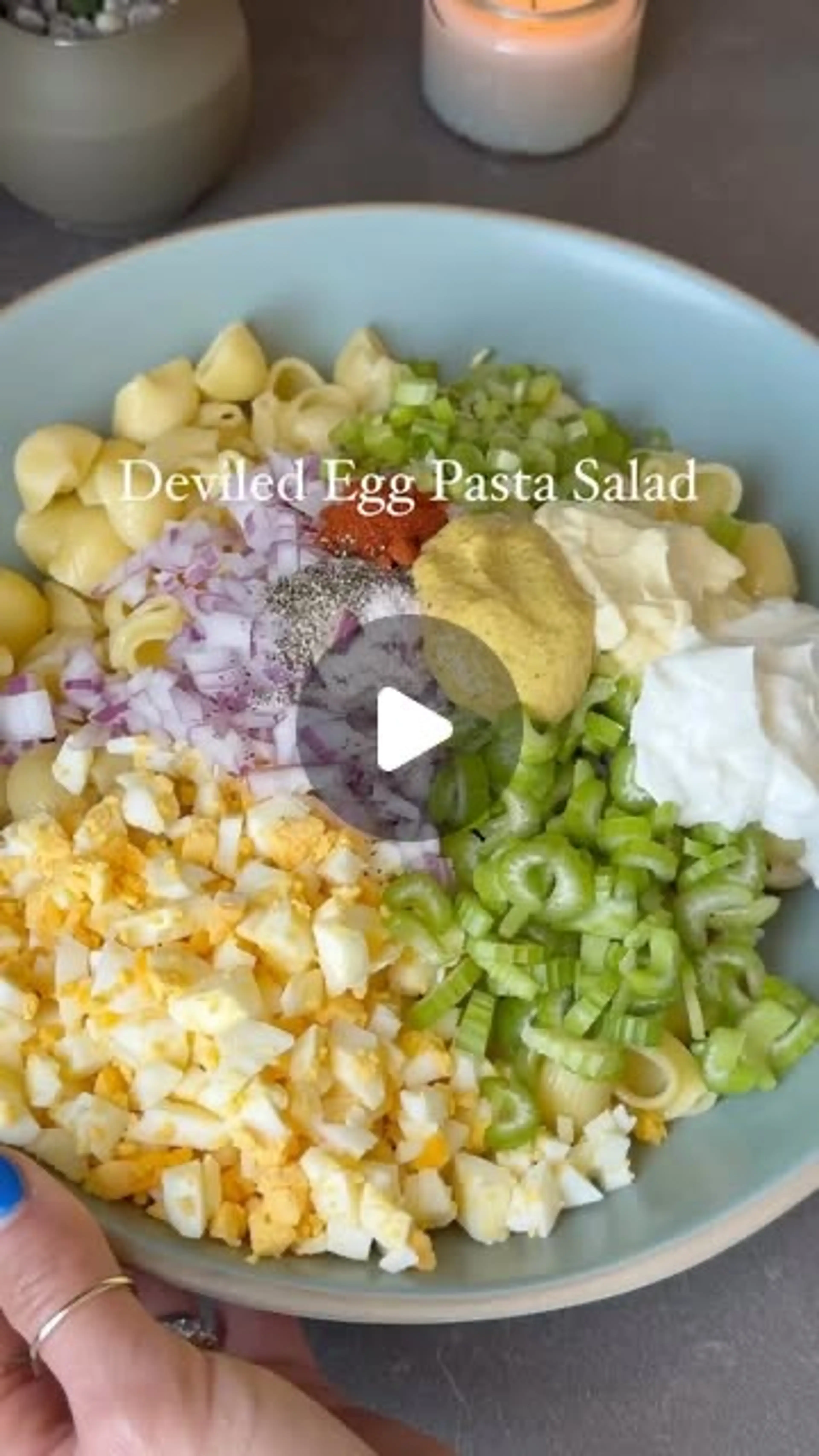 Deviled Egg Pasta Salad