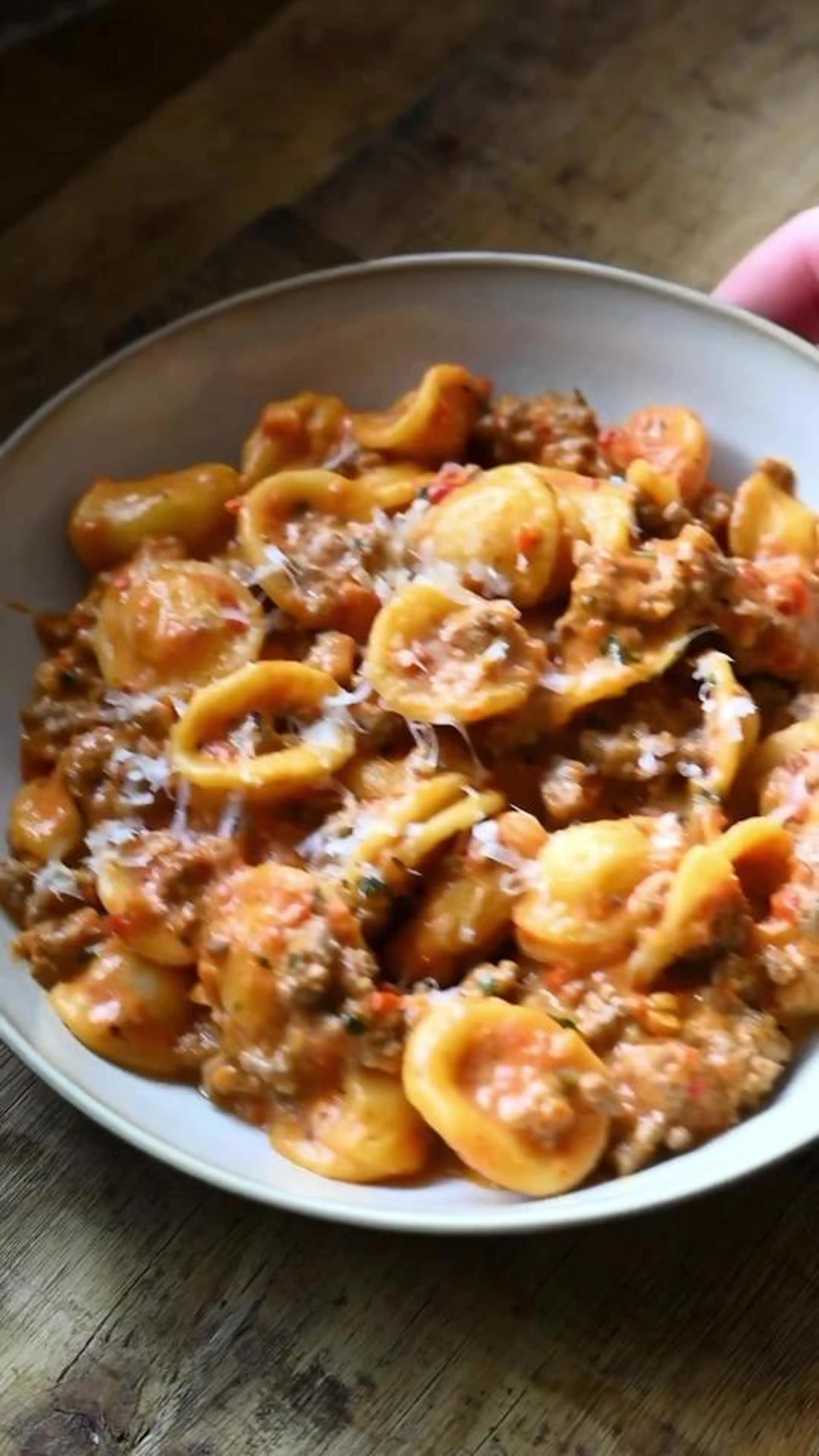 Roasted Red Pepper Beef Alfredo