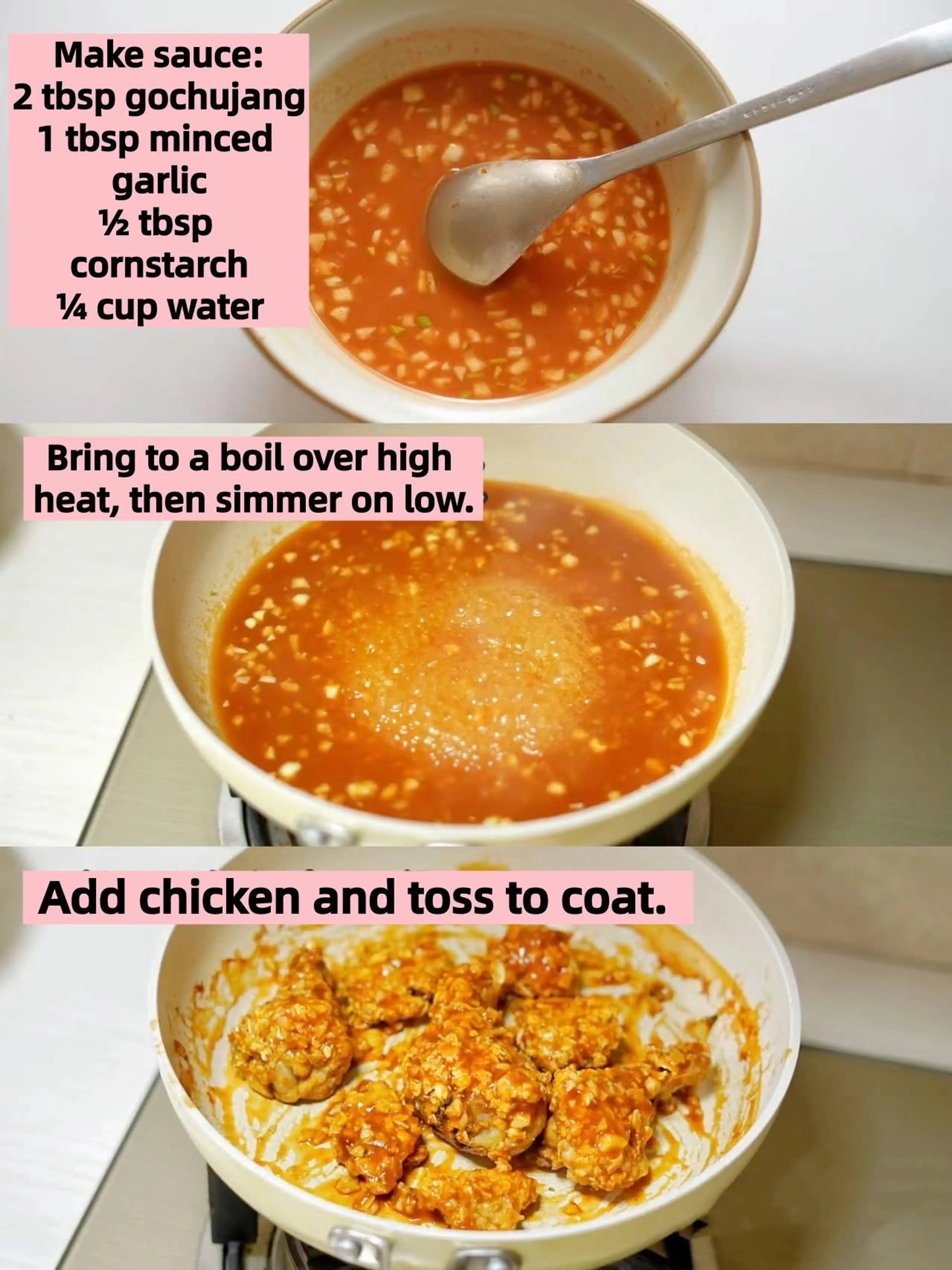 Oil-free Korean fried chicken