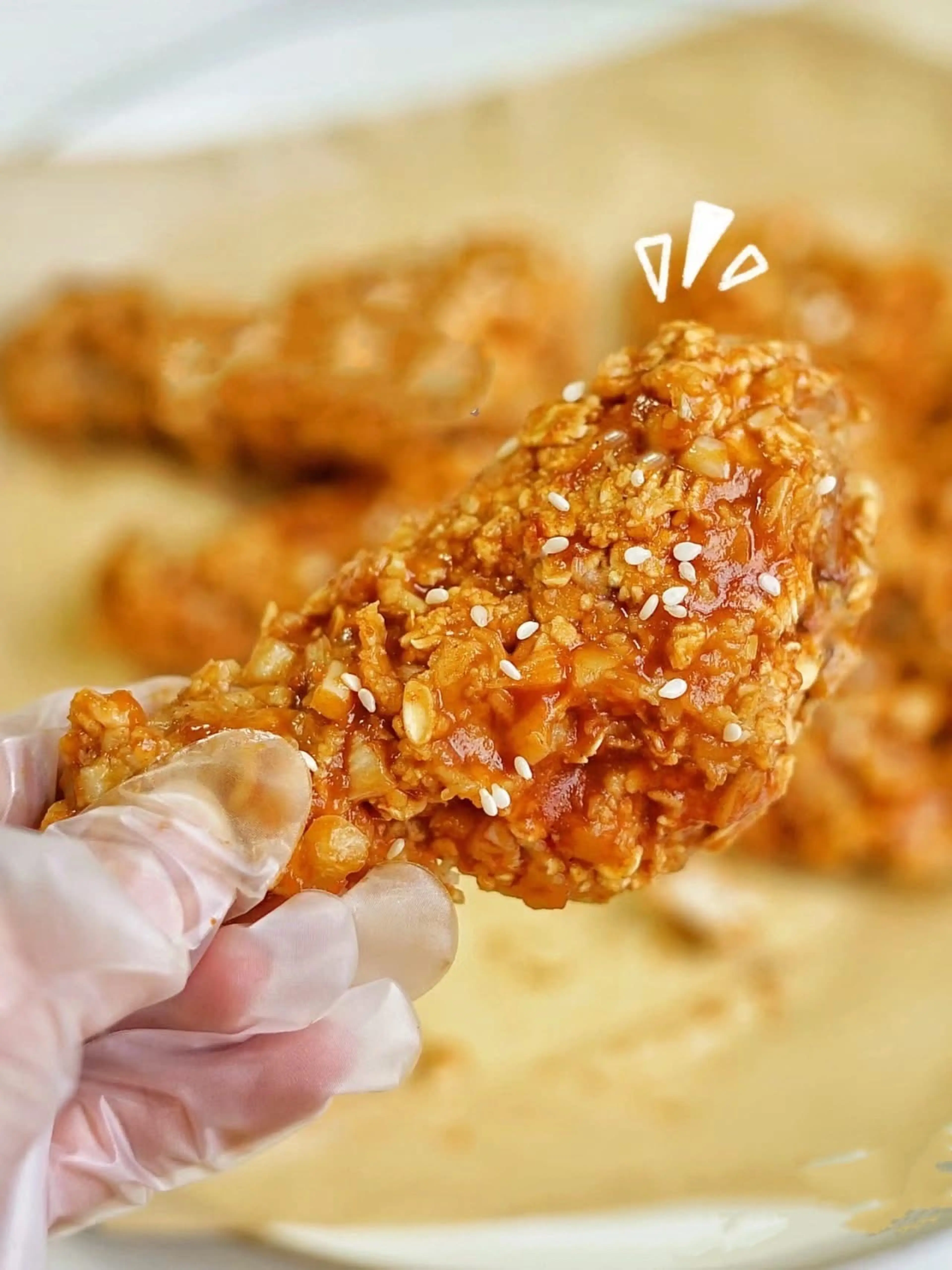 Oil-free Korean fried chicken