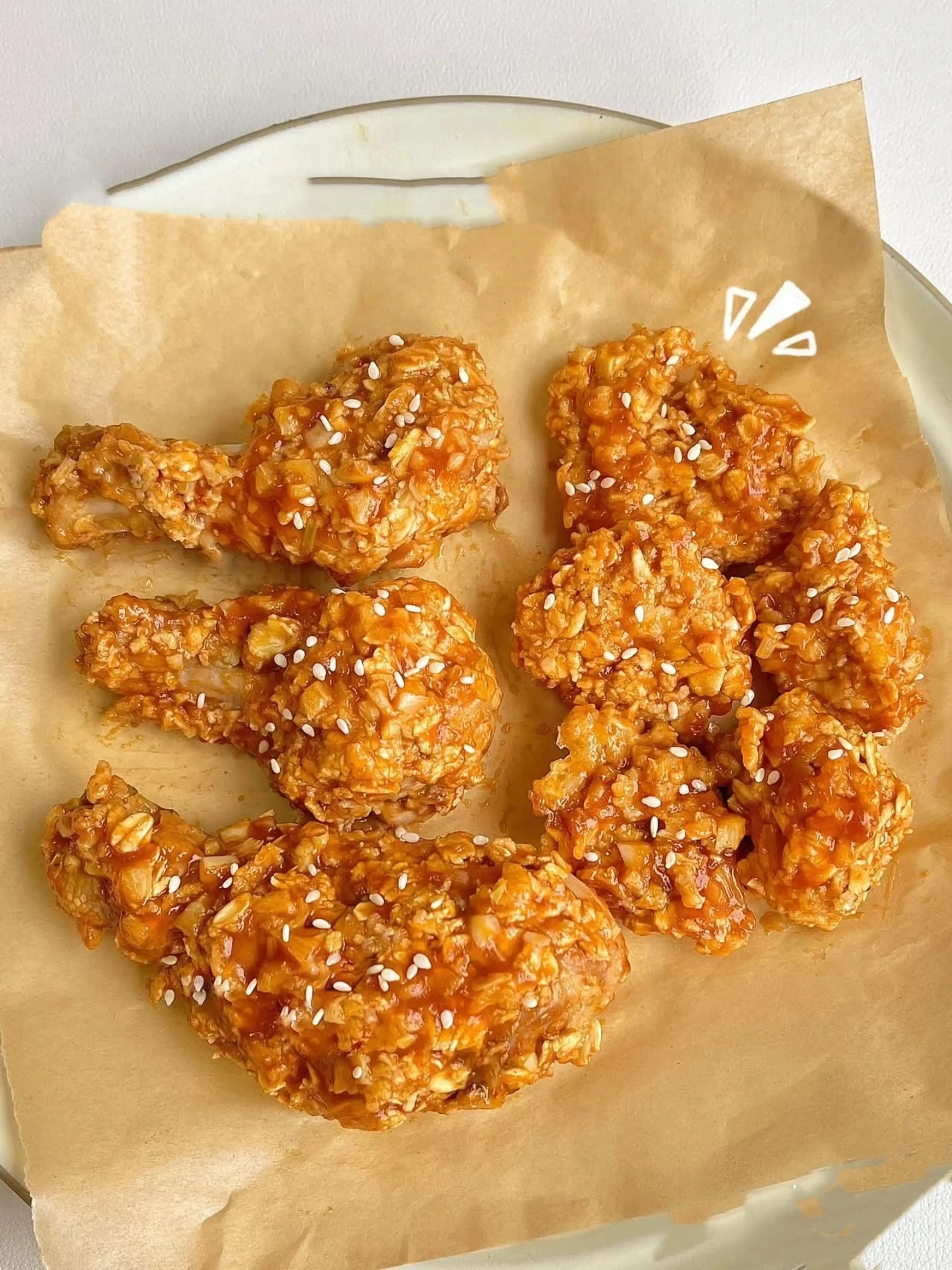 Oil-free Korean fried chicken