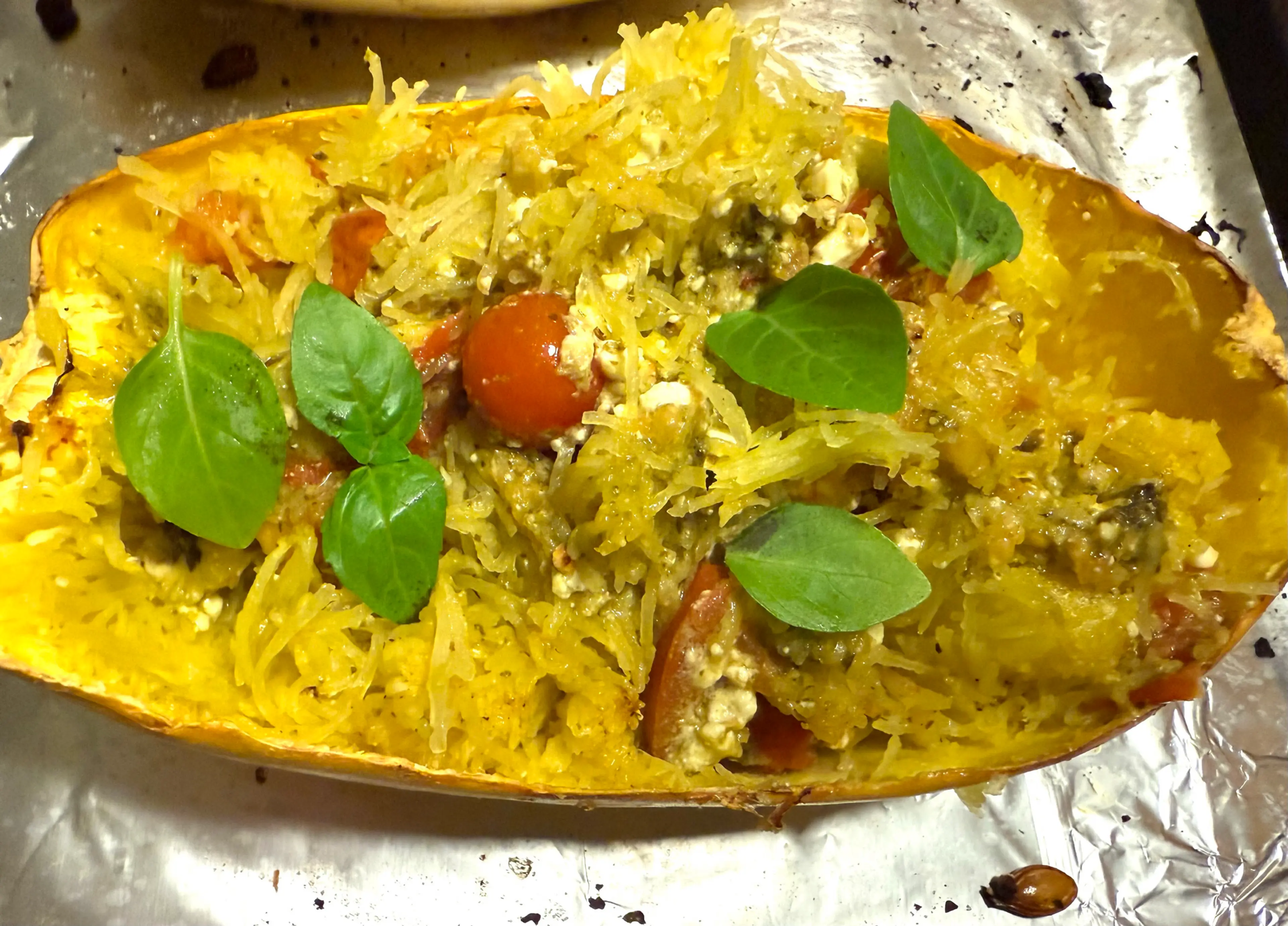 Baked Feta Spaghetti Squash