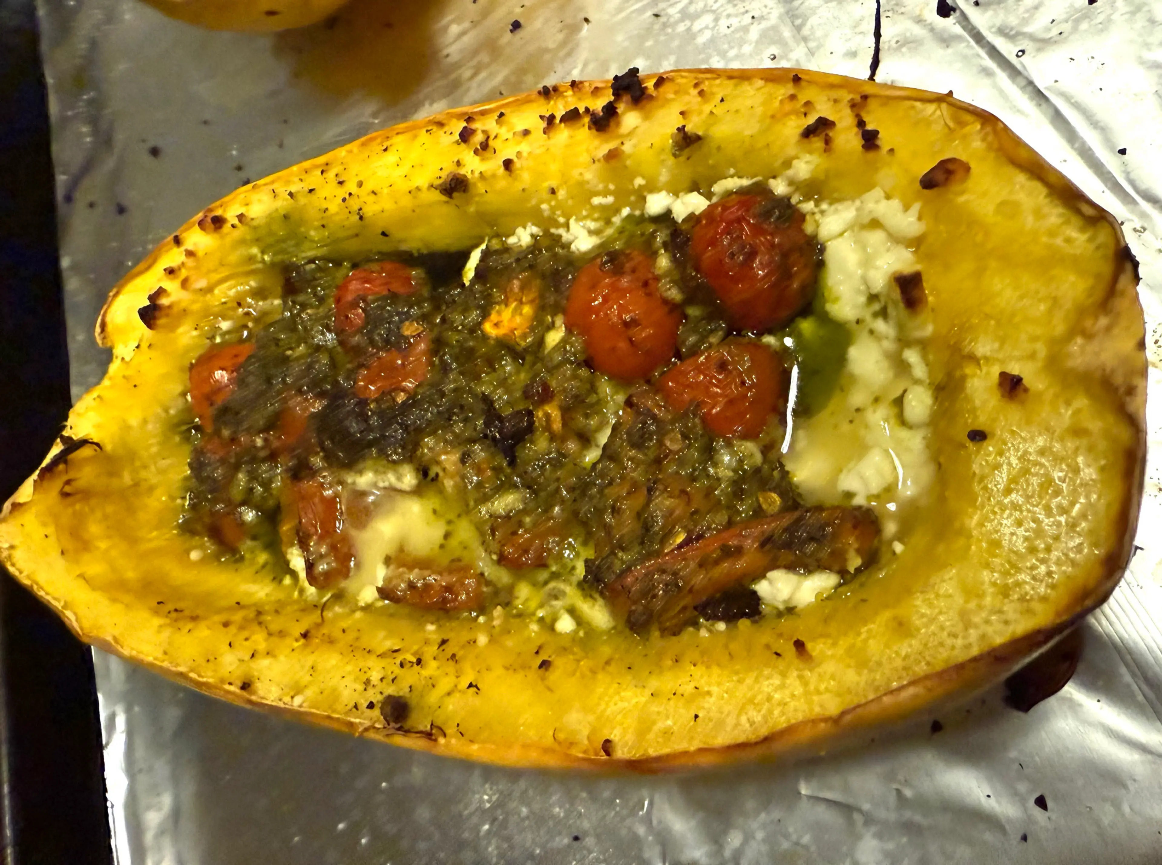 Baked Feta Spaghetti Squash