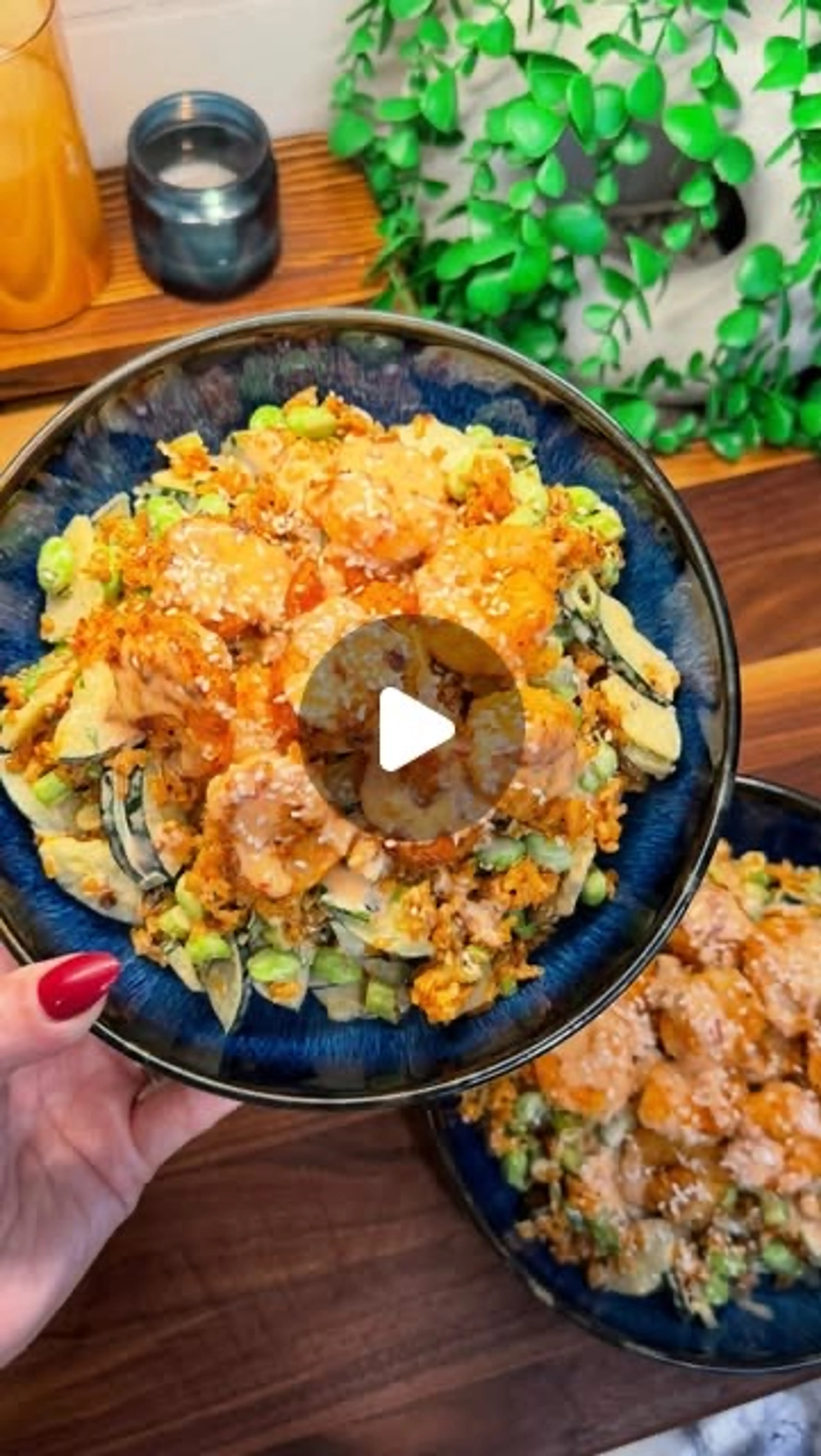 This Bang Bang Crispy Rice Shrimp Salad Is a Flavor Packed,