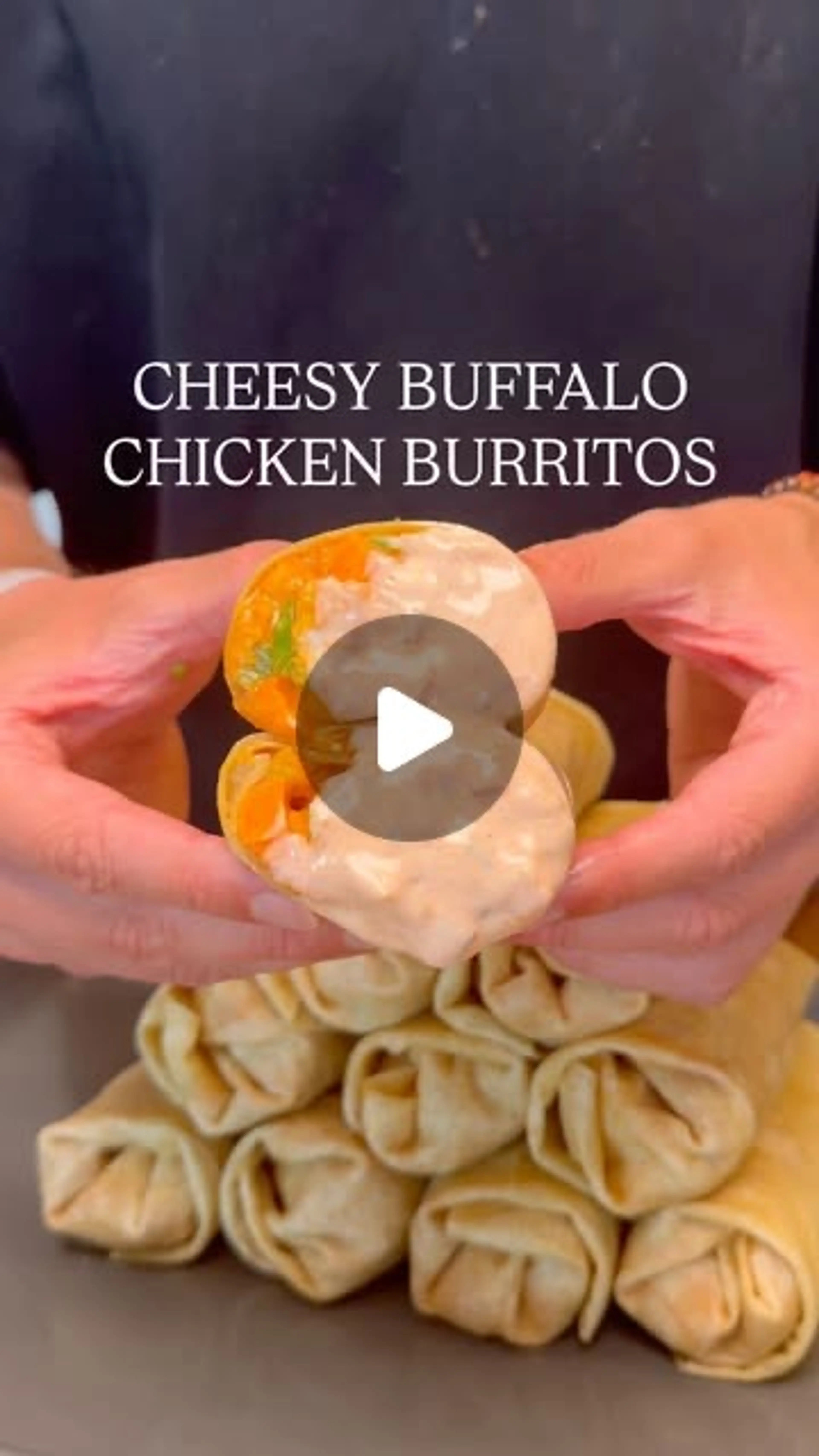 Cheesy Buffalo Chicken Burritos