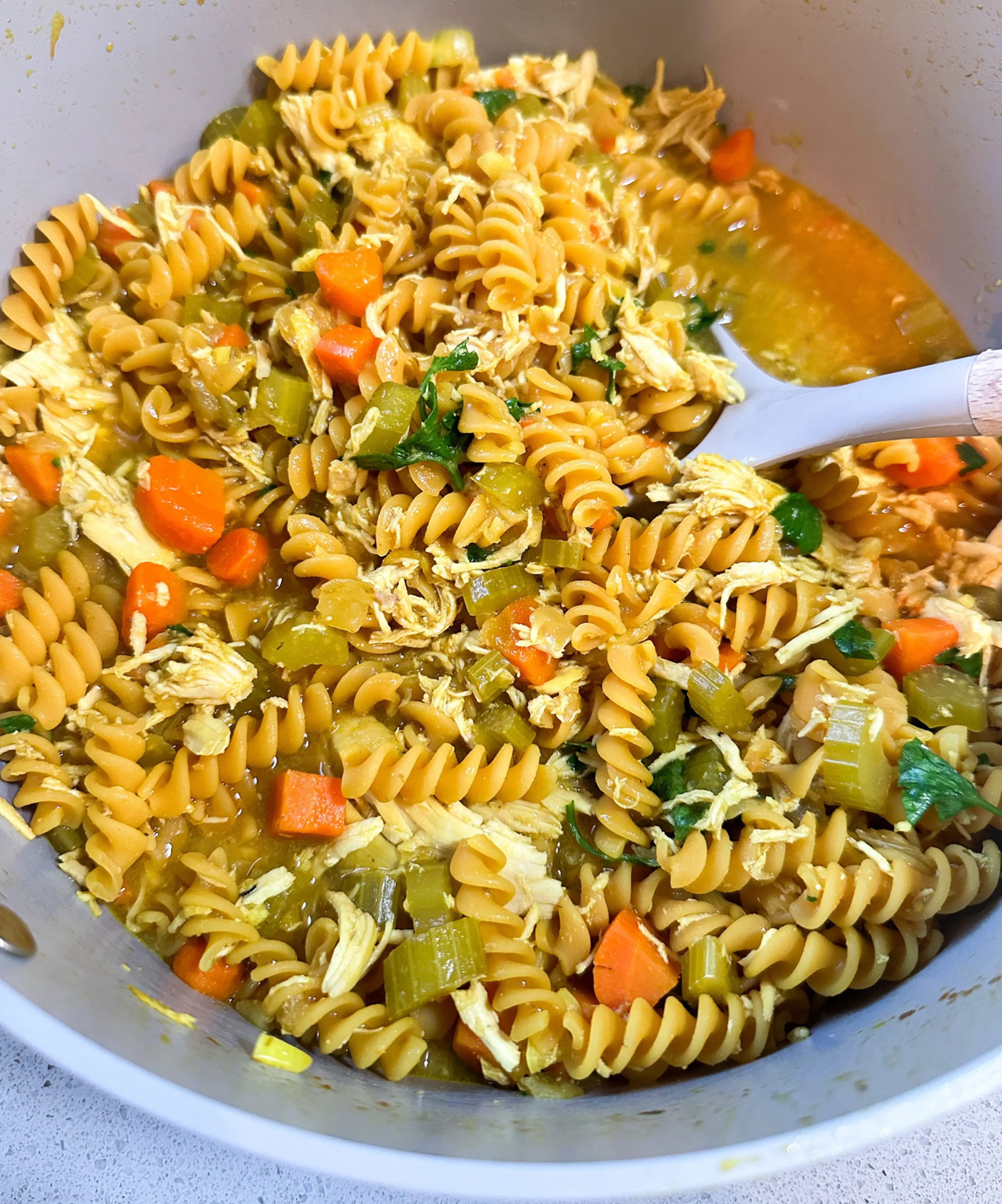 TURMERIC GINGER CHICKEN NOODLE SOUP