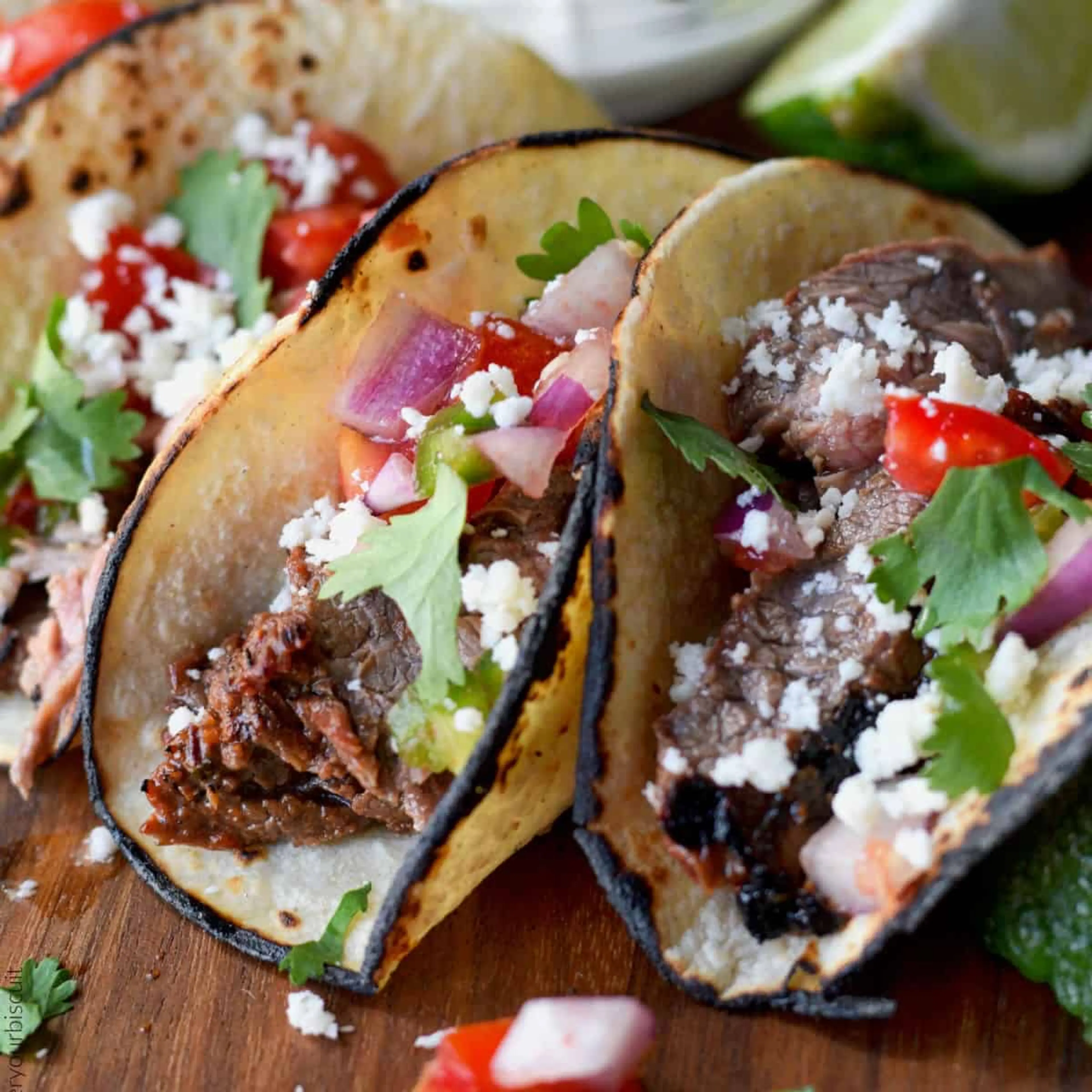 Chipotle-Lime Flank Steak Street Tacos