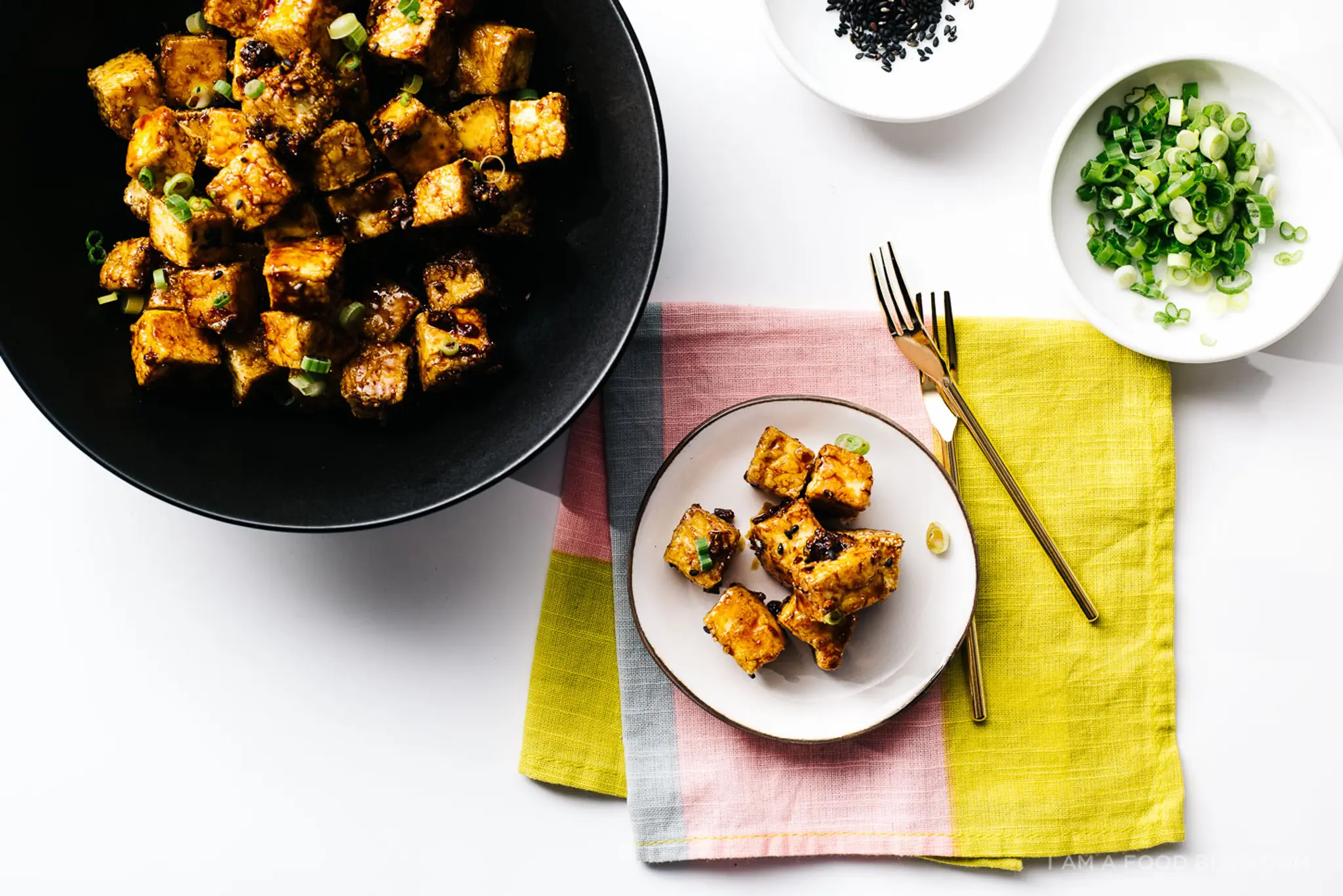 Honey Garlic Tofu Bites