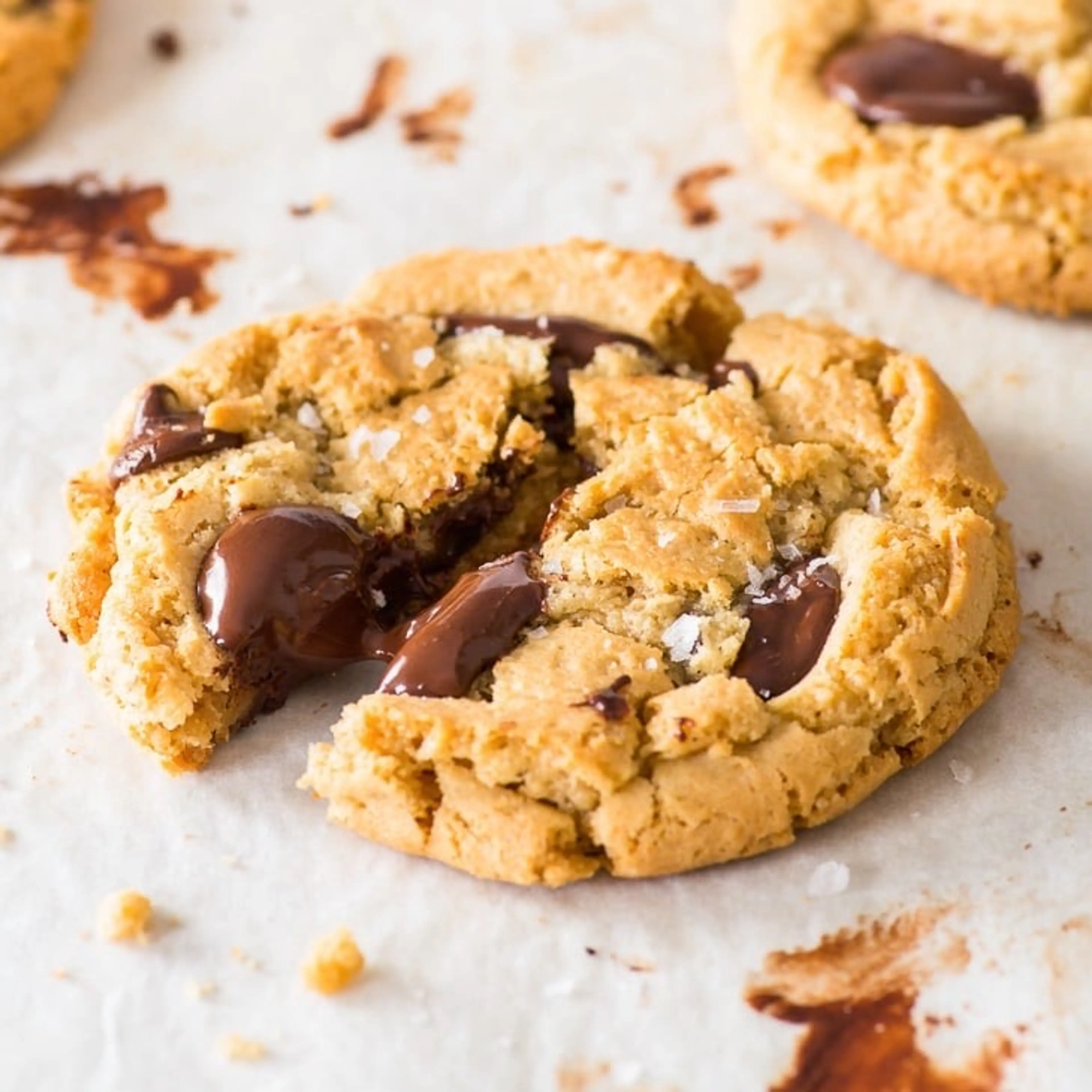 Tahini Chocolate Chip Cookies (Gluten Free)