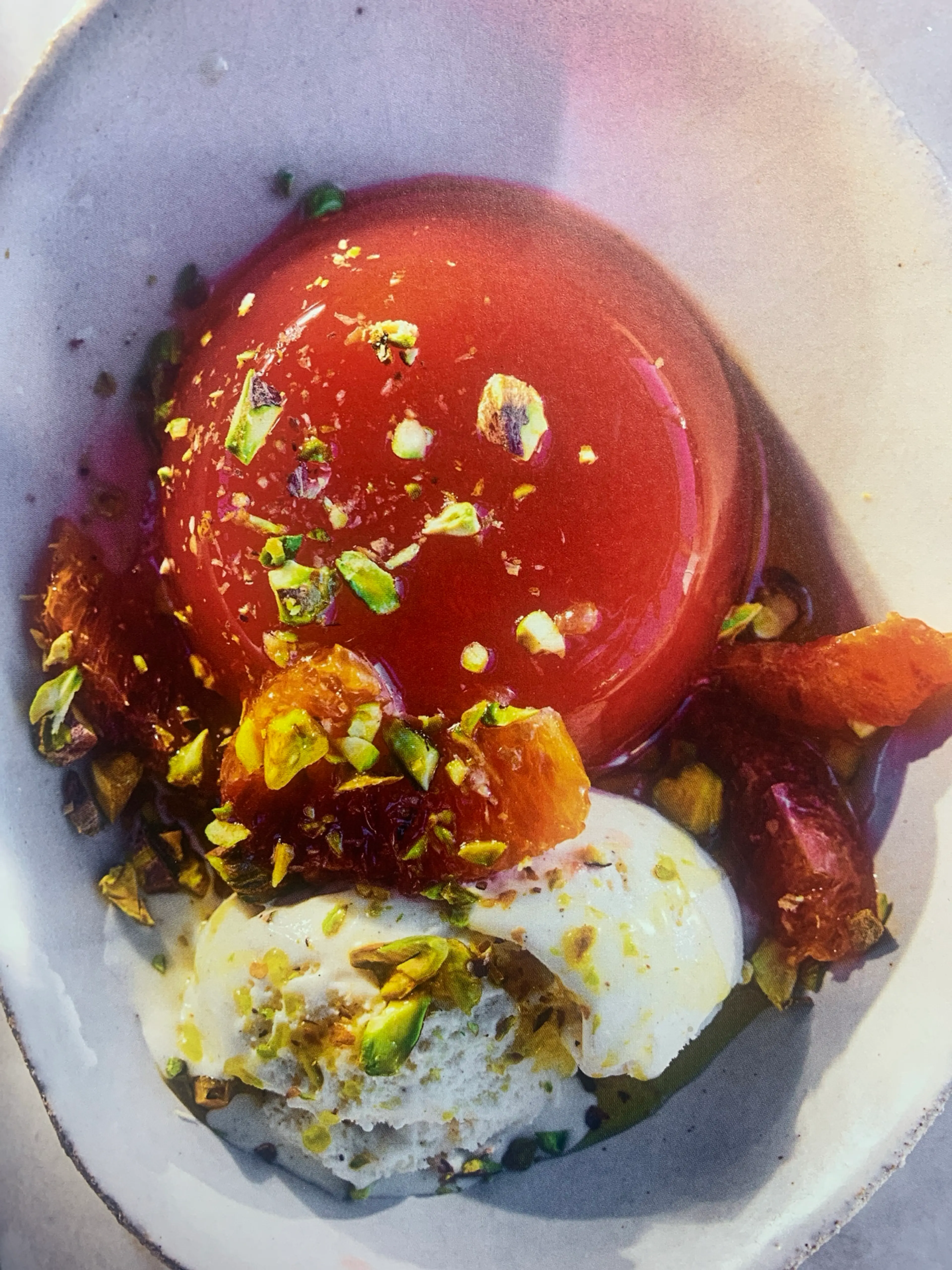 'Negroni' Jelly + Ice Cream