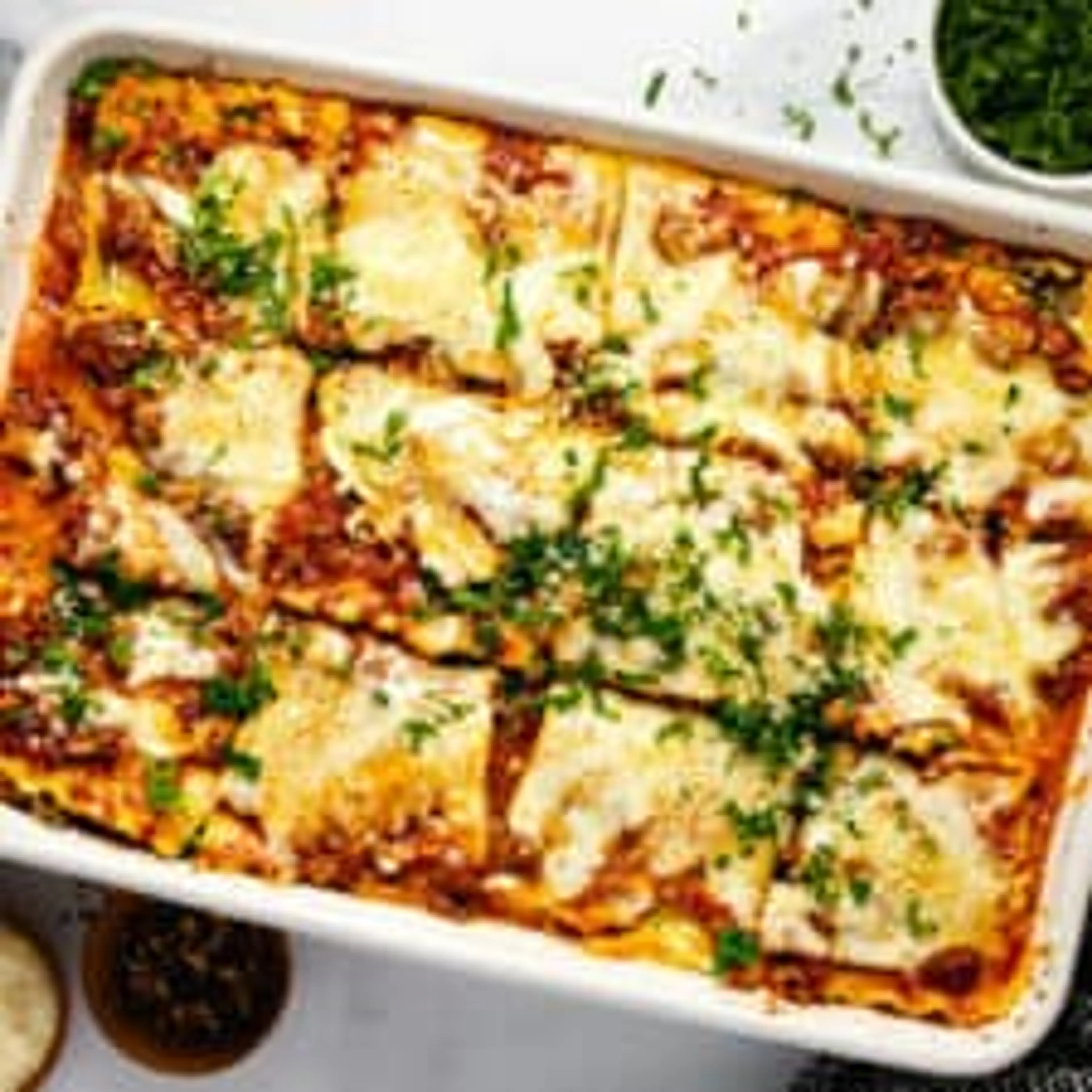 Meaty Lasagna with Cottage Cheese