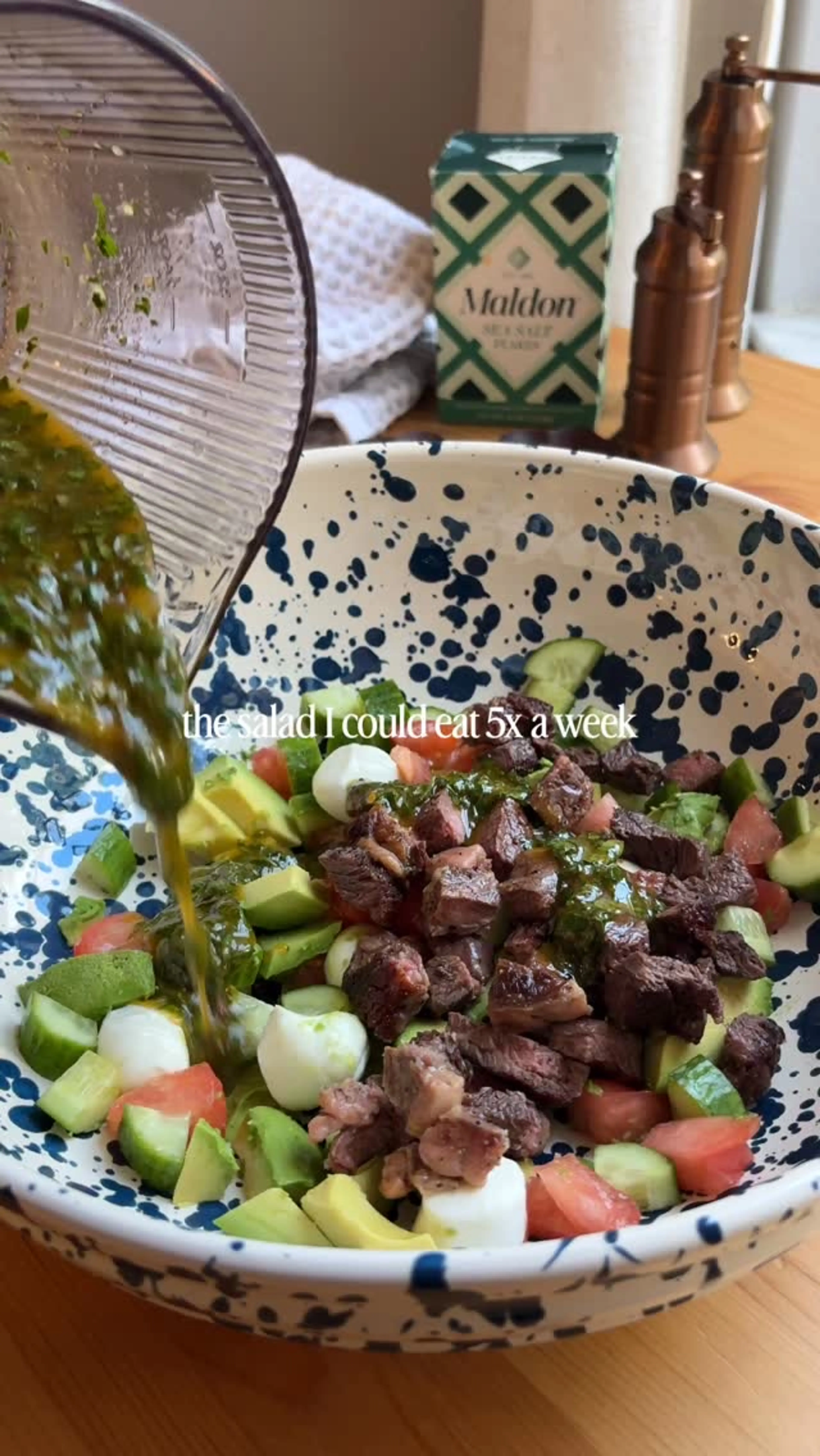 This Chimichurri Vinaigrette Steak Salad Is Packed with Fres