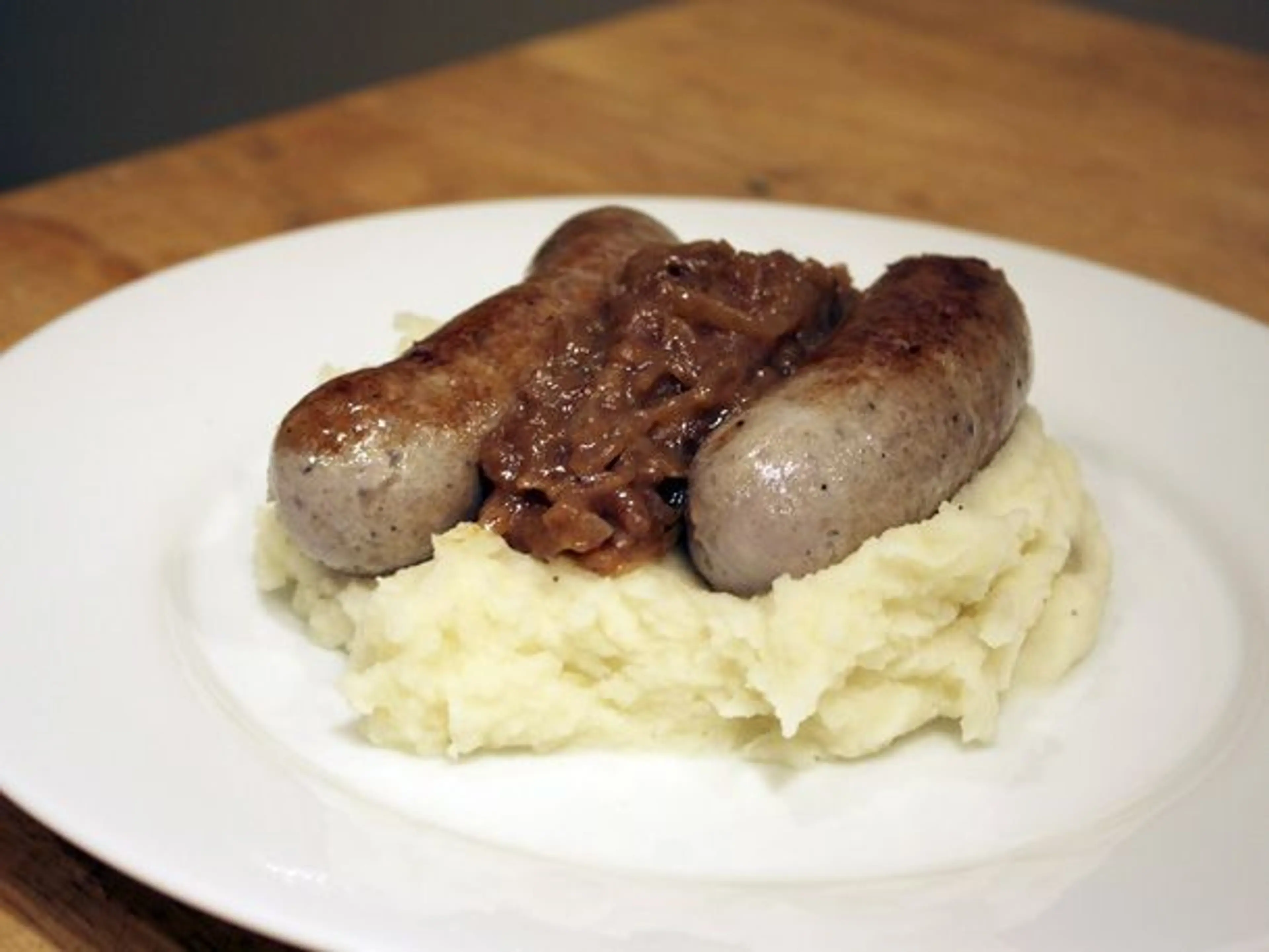 Dinner Tonight: Bangers and Mash with Onion Gravy Recipe