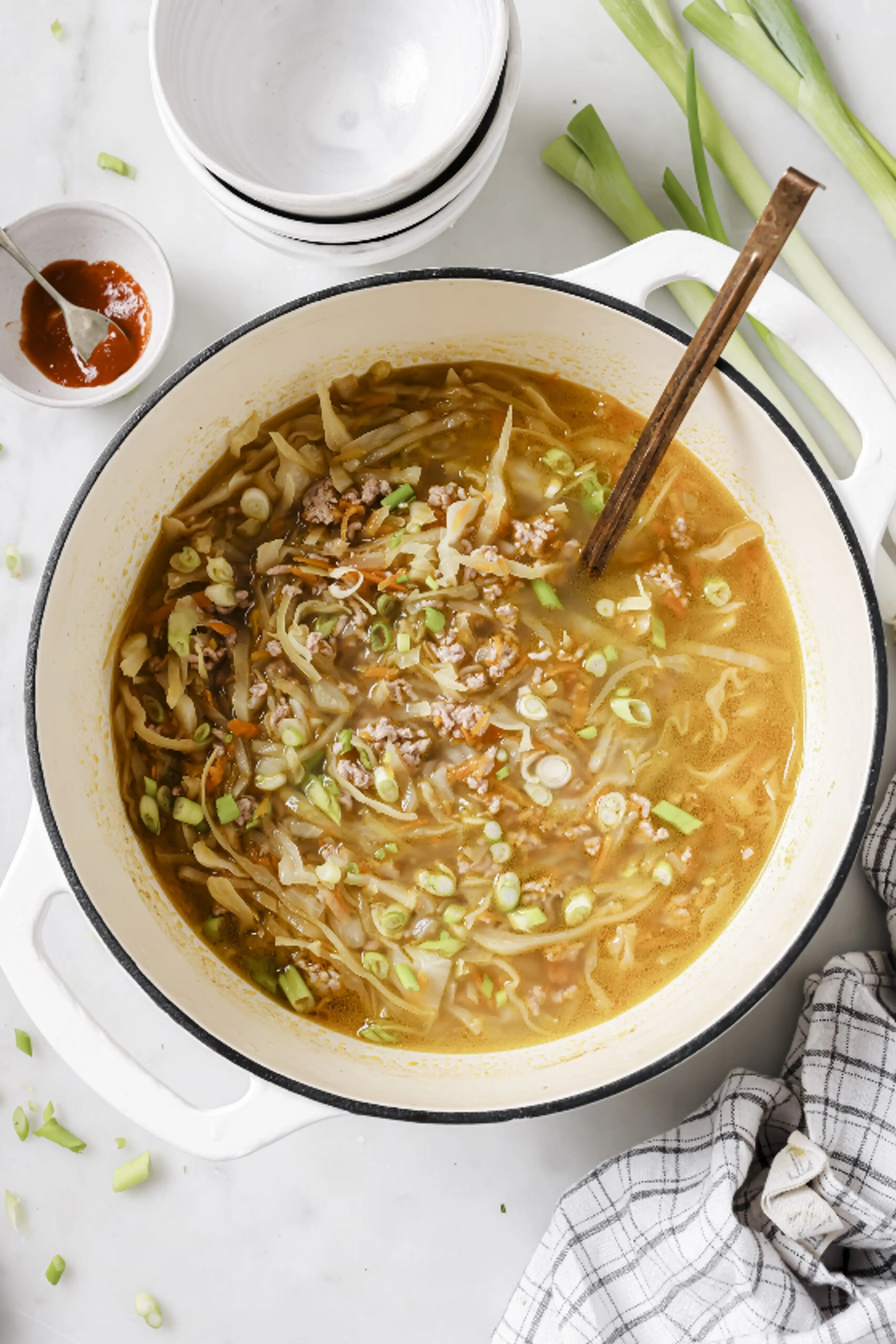 Paleo Egg Roll Soup (Whole30, AIP)