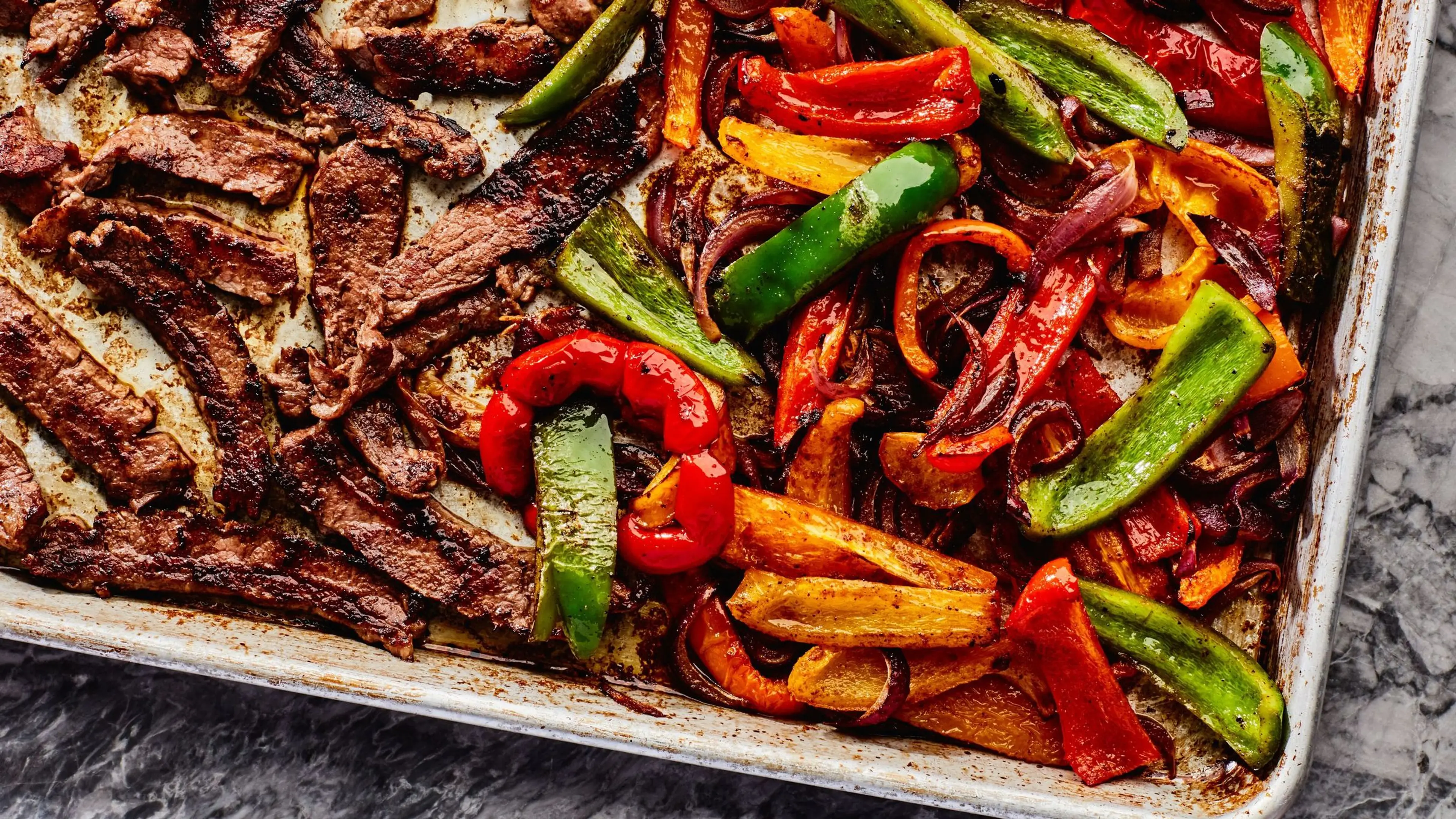 Sheet-Pan Steak Fajitas
